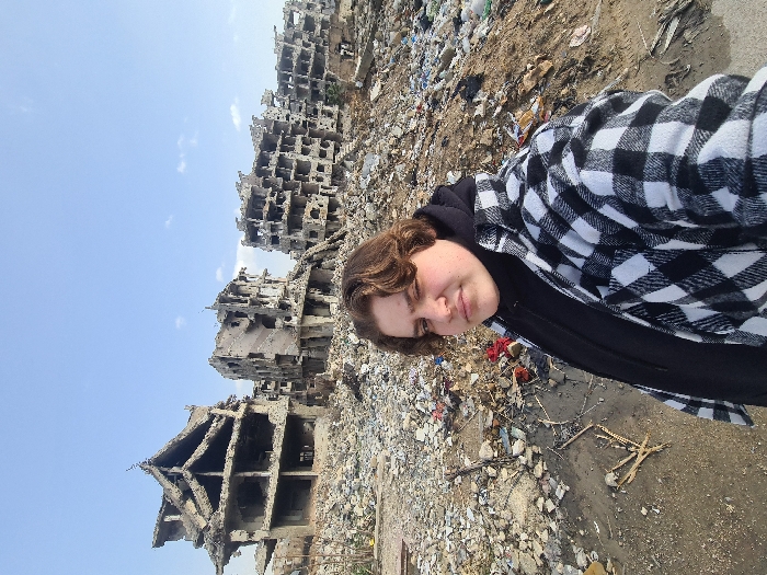 Young people document destruction in Joubar Municipality, Syria
