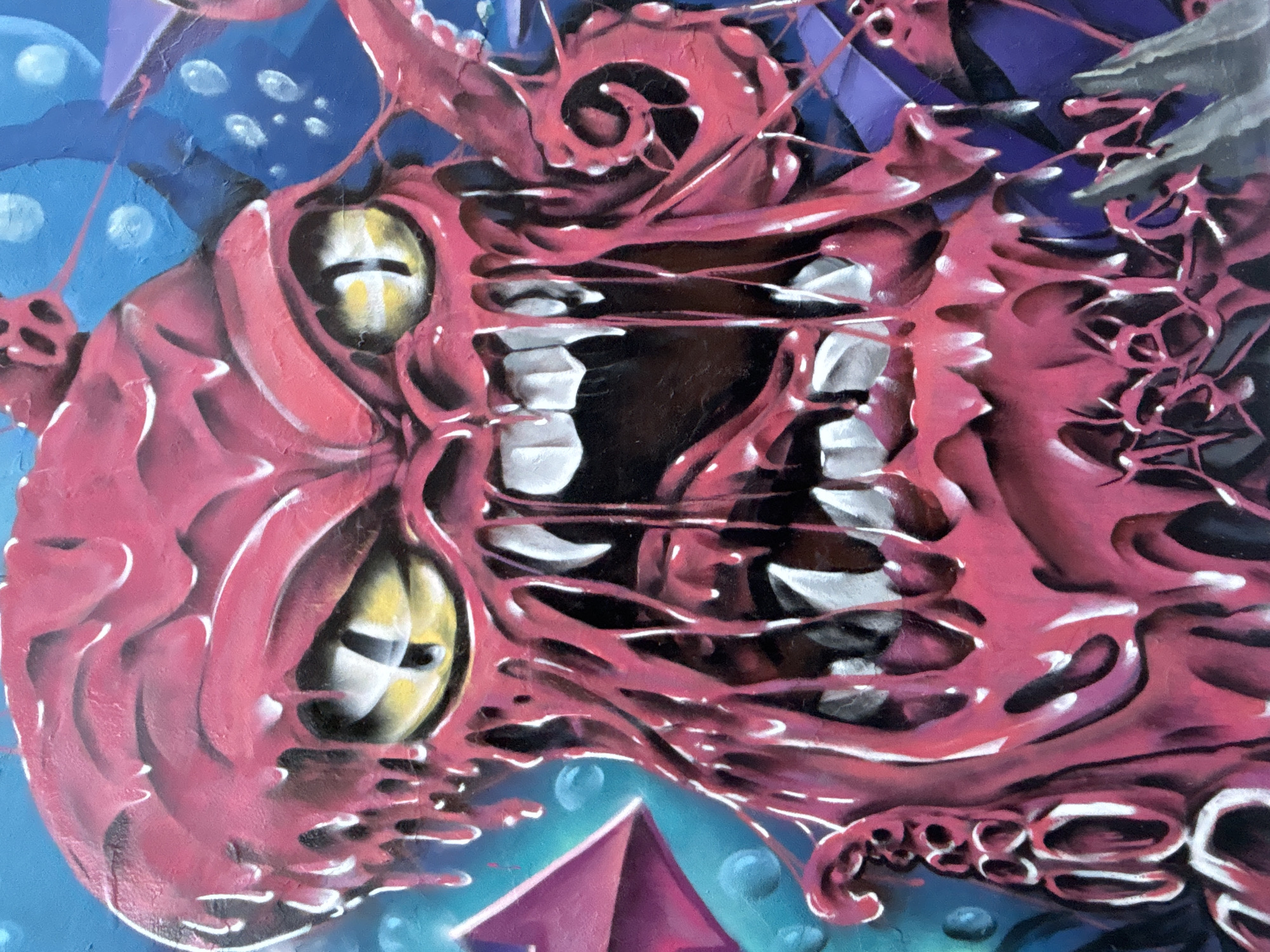 Street art documentation captured across Buenos Aires neighborhood