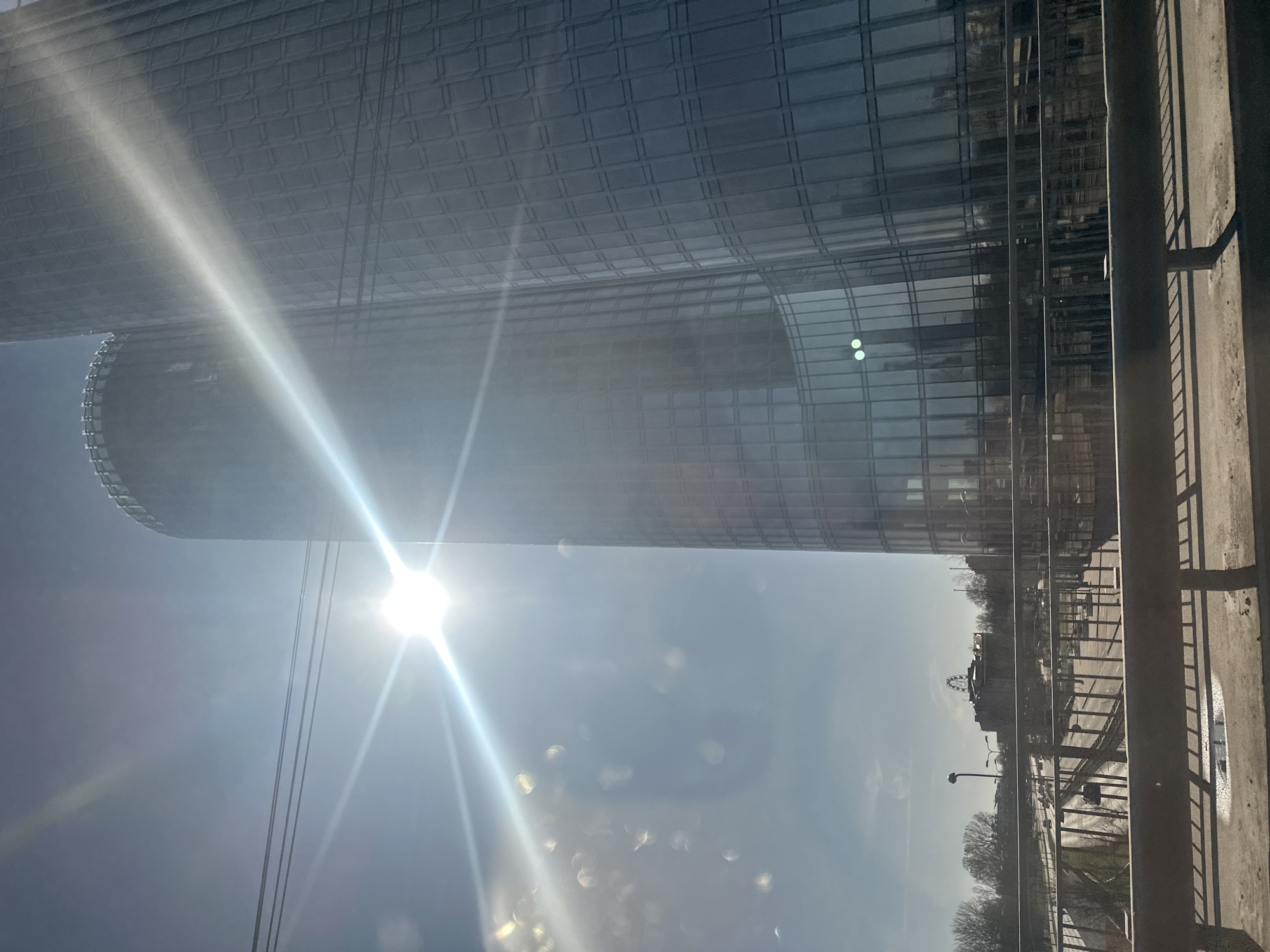 Morning street scenes documented in sunny Riga, Latvia
