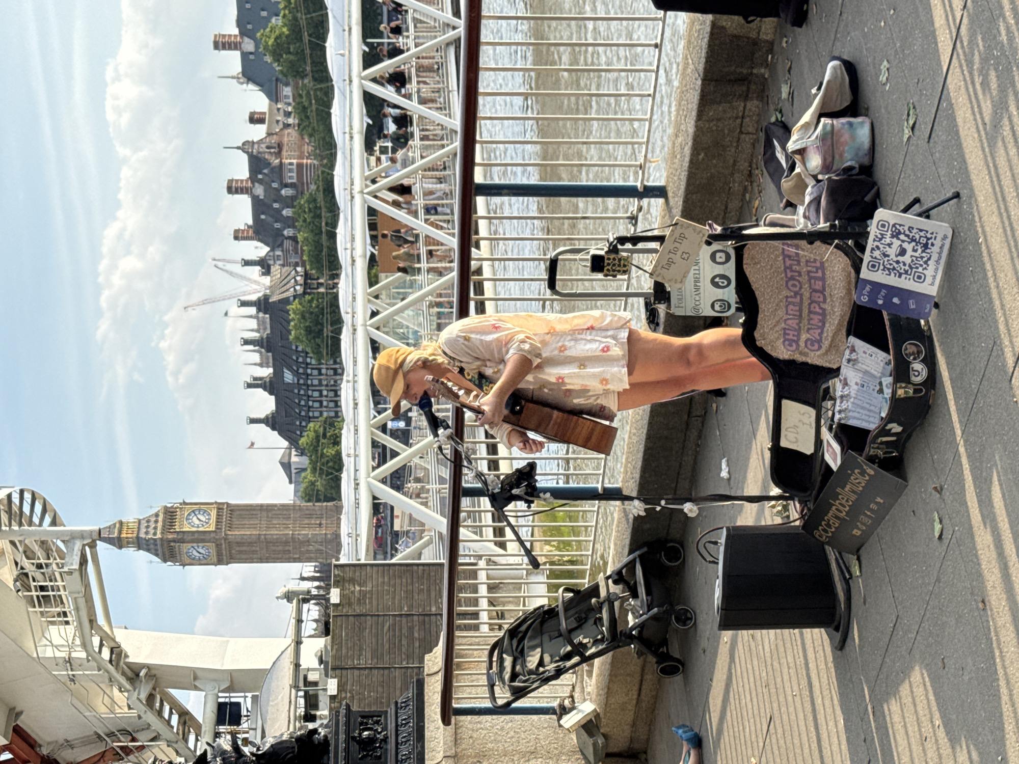Summer evening buzz along London's South Bank