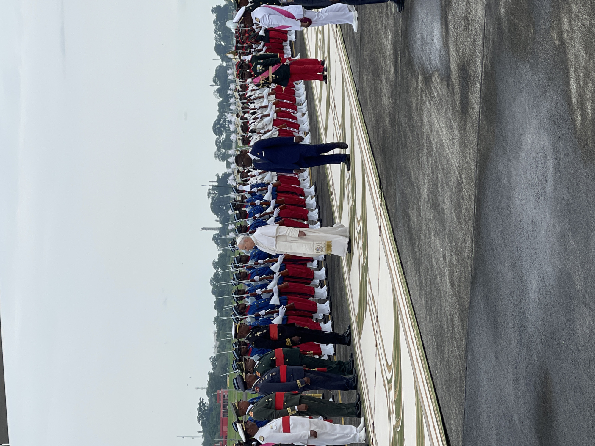 Italian aircraft arrival prompts formal ceremony in Equatorial Guinea
