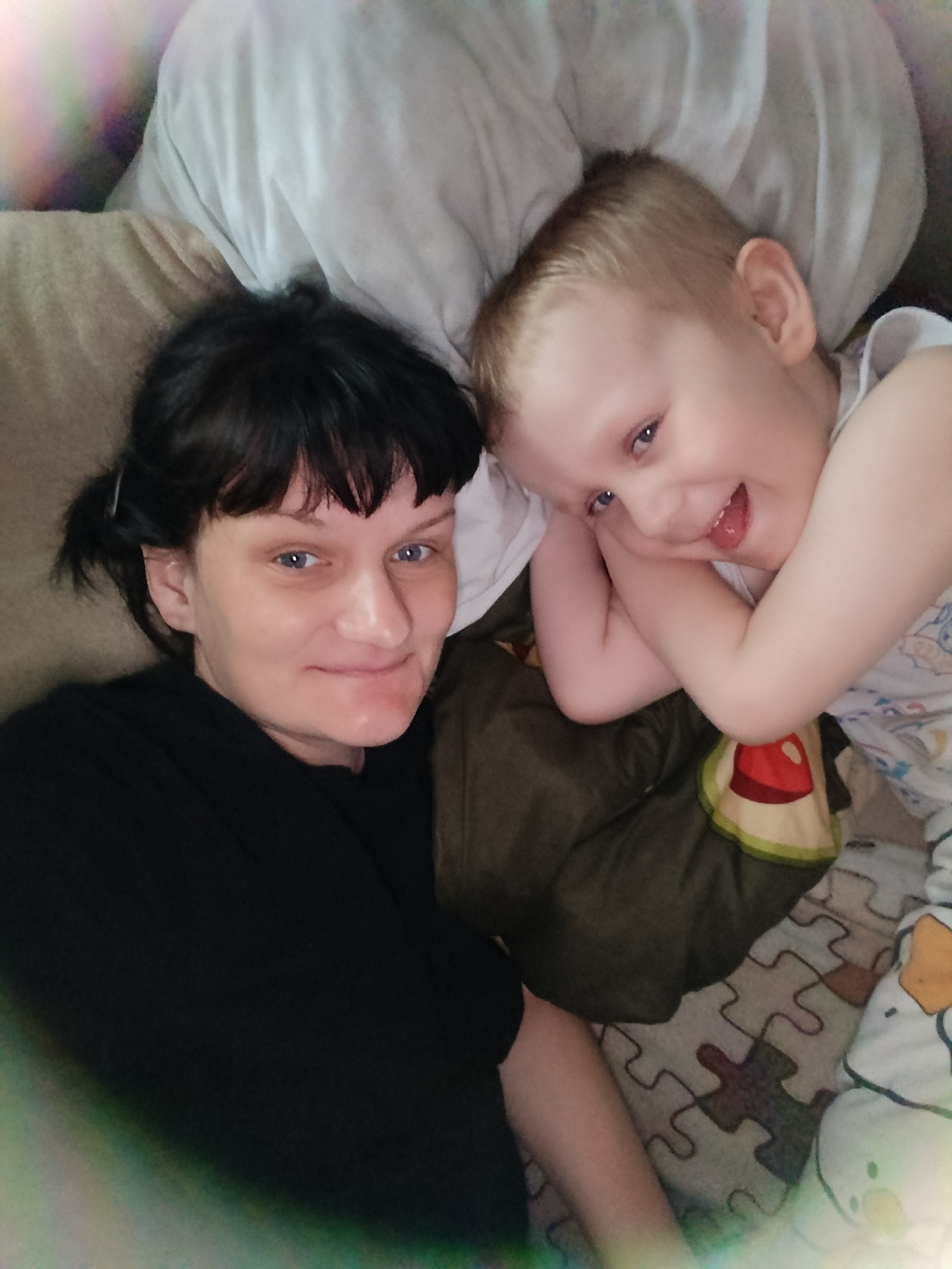 Mother and child share quiet afternoon moments at home
