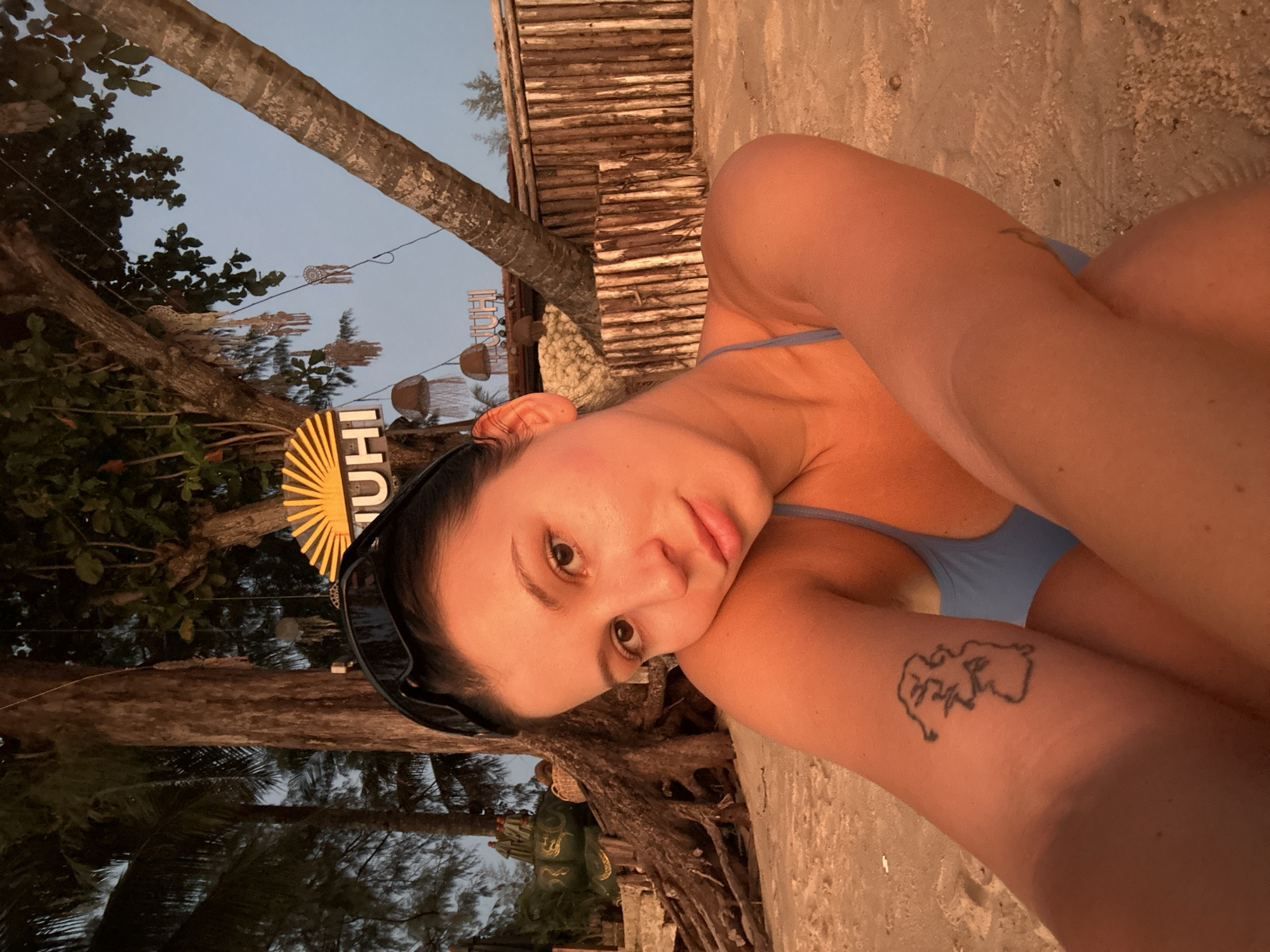 Lazy beach afternoon and sunset skies in Choeng Thale