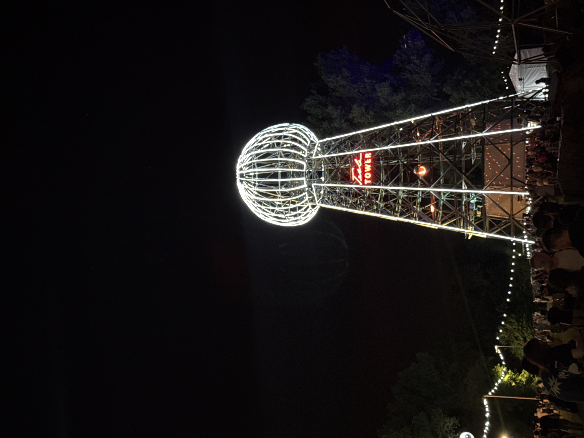 Late-night festival lights up a wooded Zagreb venue