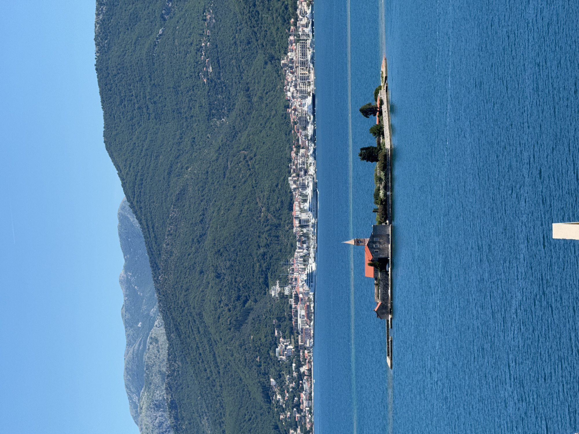 Clear morning views captured at Bay of Kotor, Montenegro