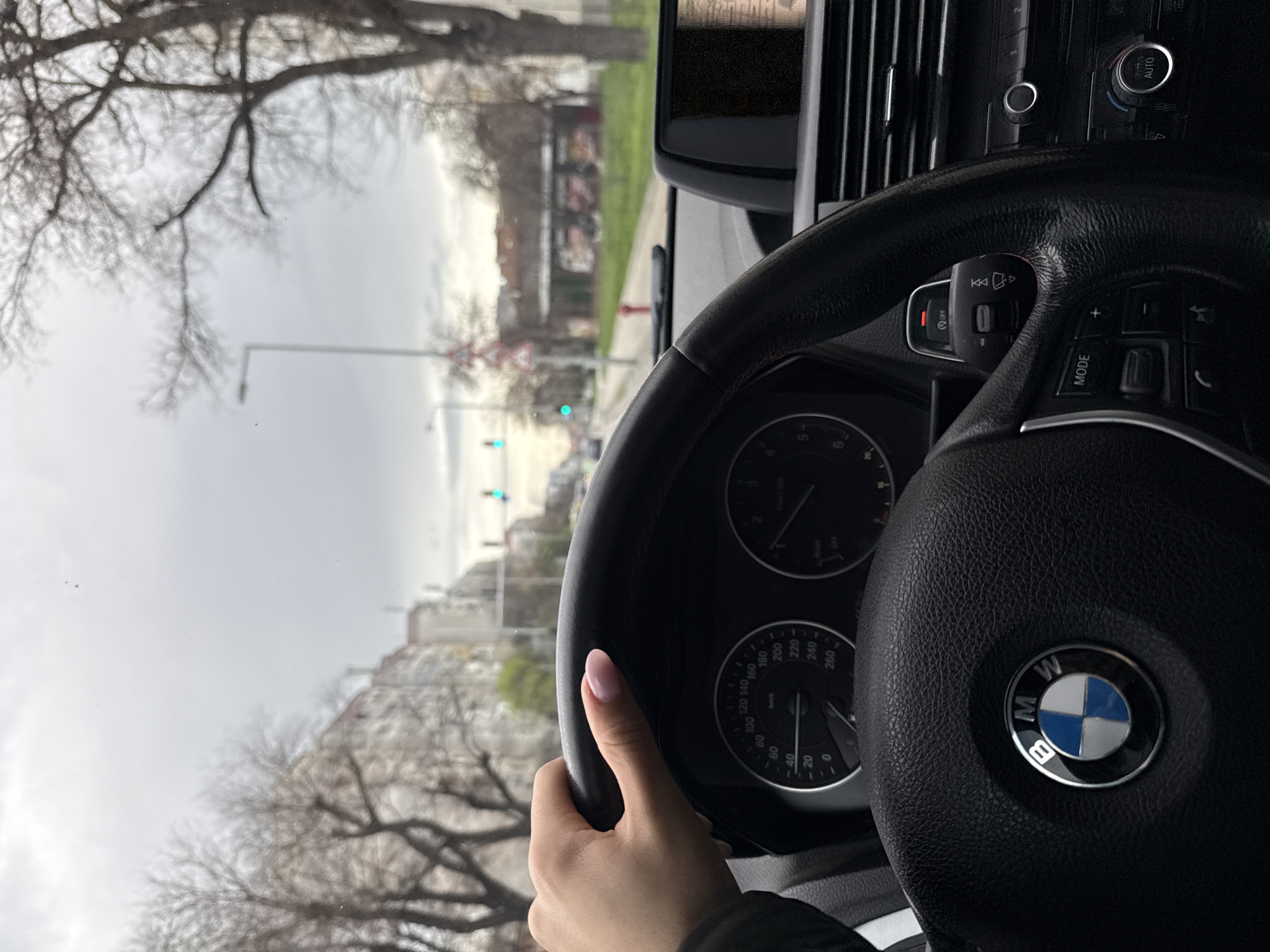 Driver photographed from BMW interior in Plovdiv
