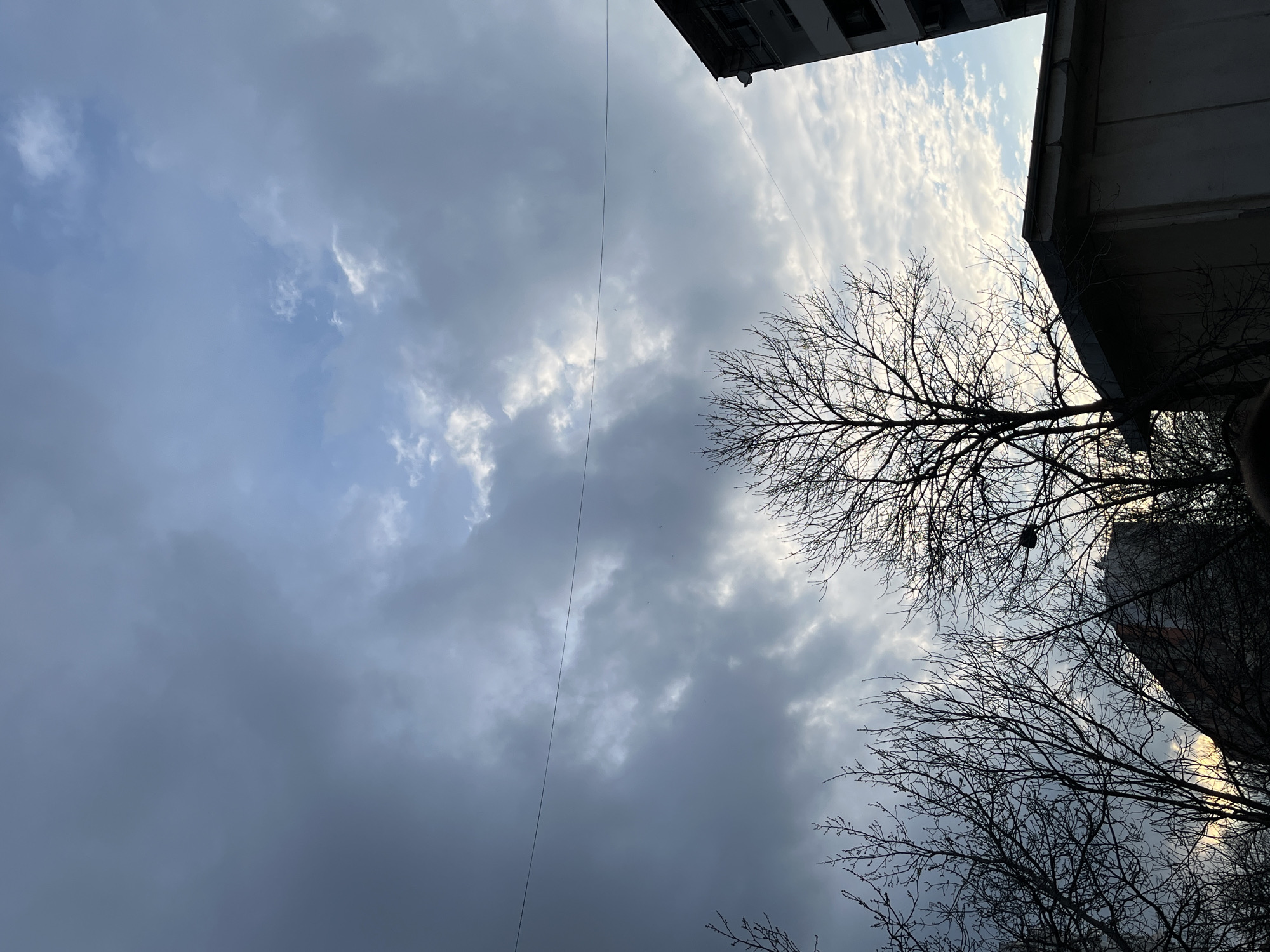 Cloudy afternoon sky observed over Dimitrovgrad, Bulgaria