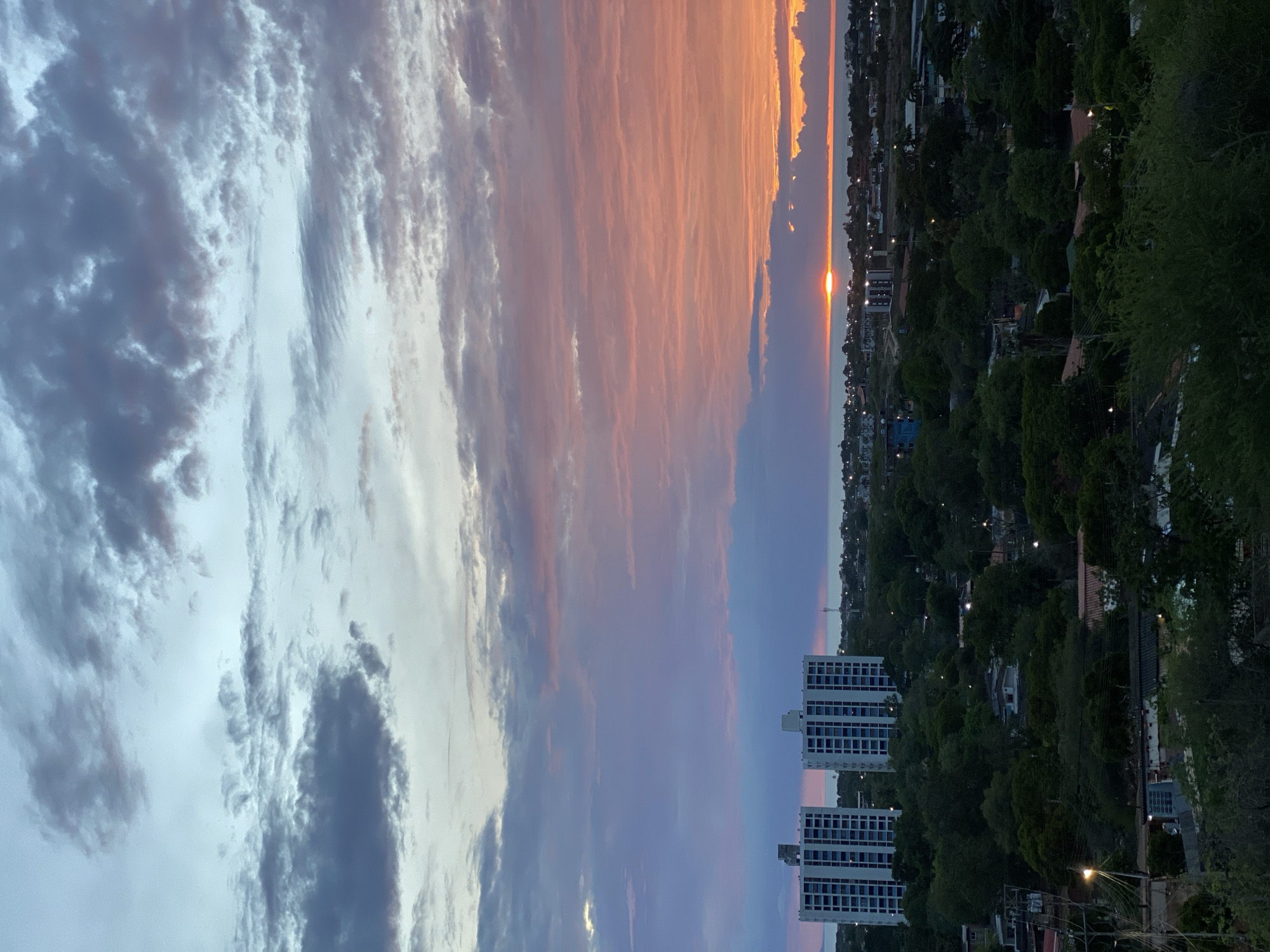 Hilltop sunset views over Juan Griego, Venezuela