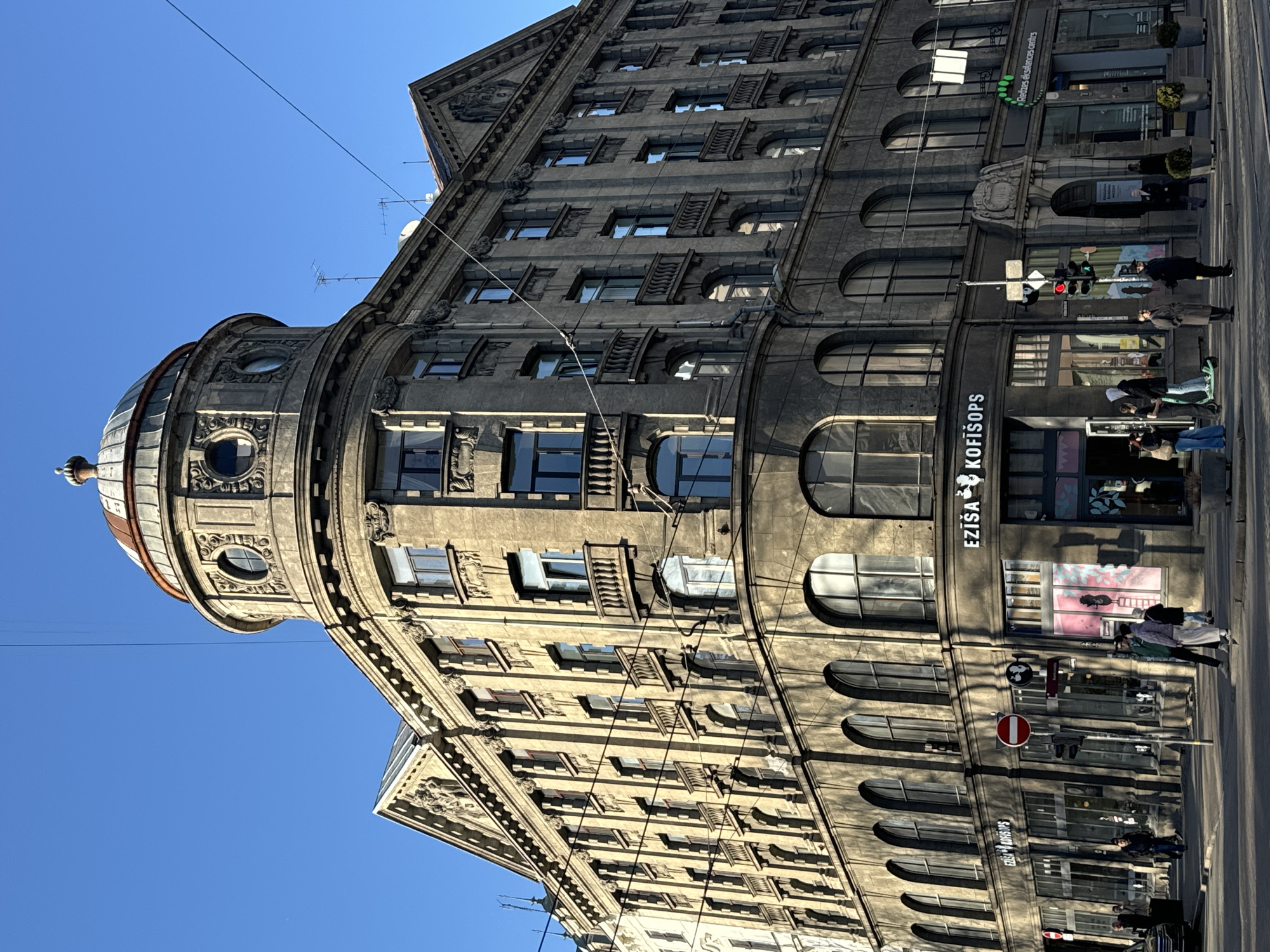 Historical Art Nouveau building documented in Riga, Latvia