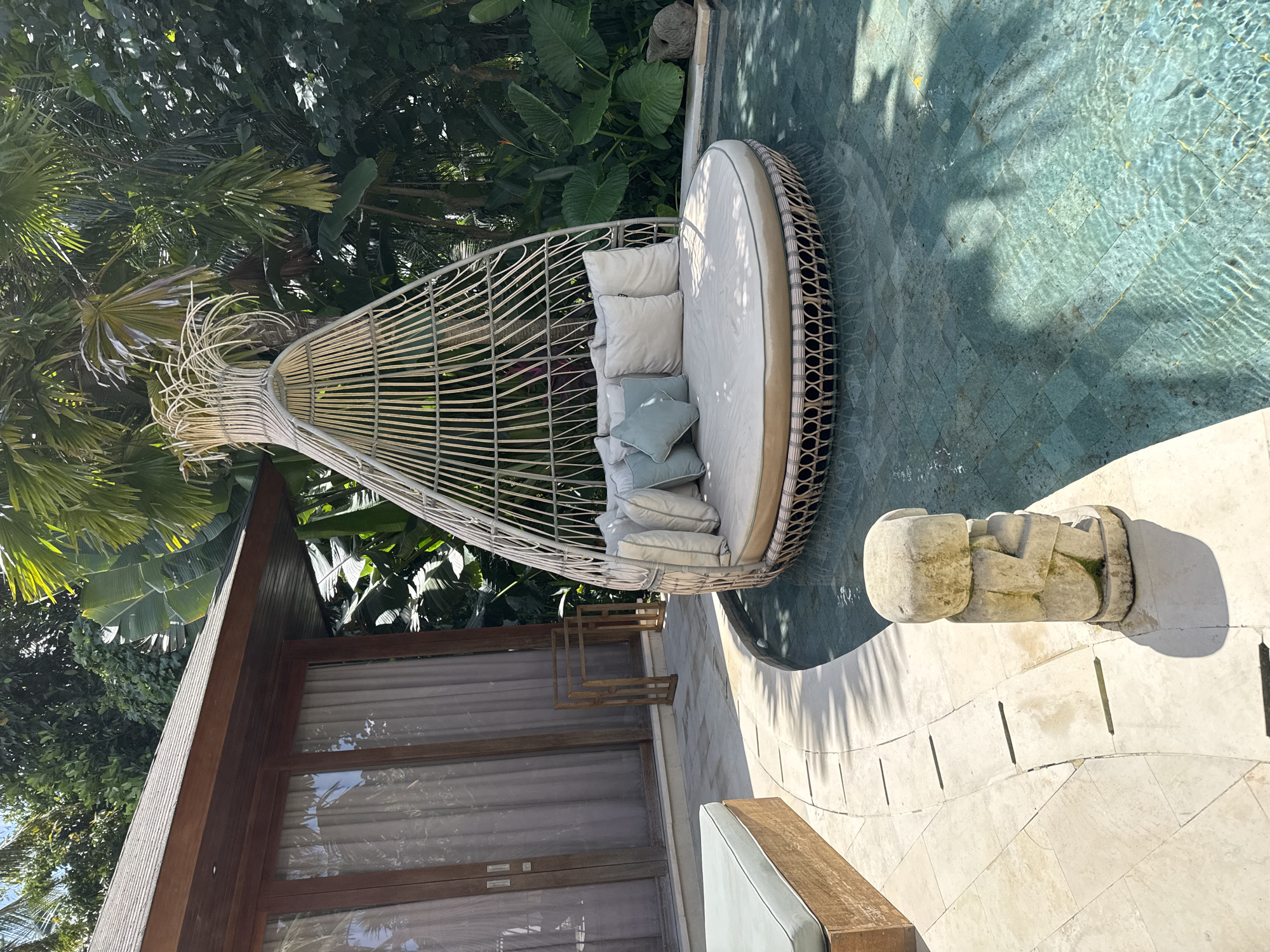 Luxury resort amenities documented in Ubud District, Indonesia
