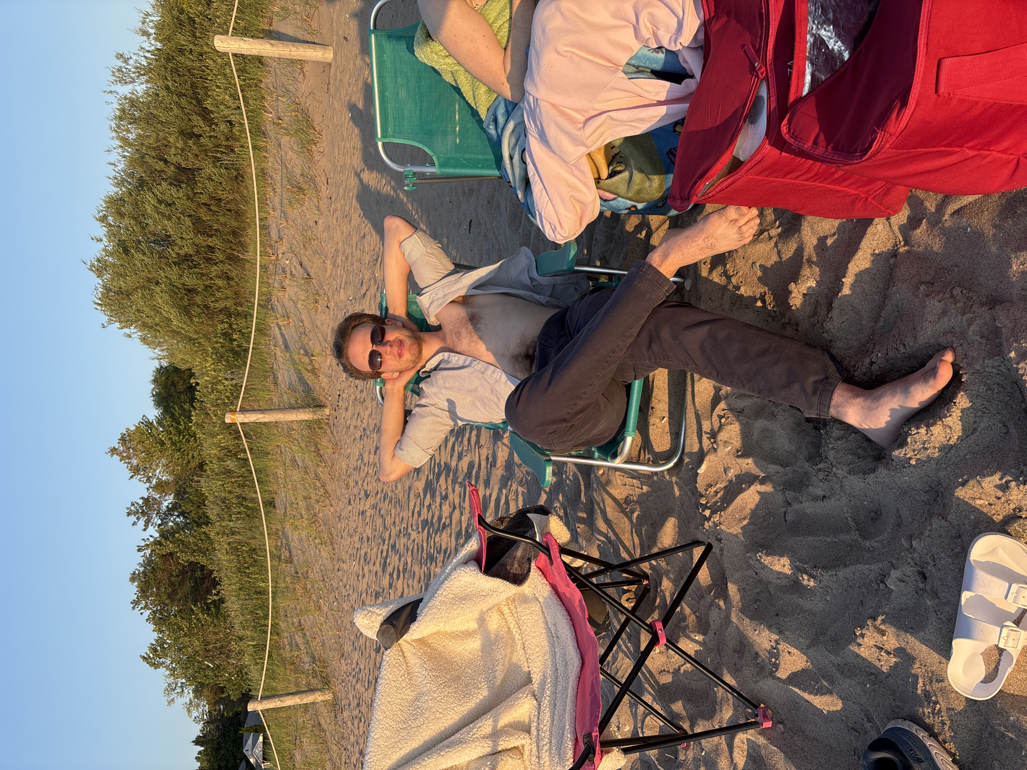 Sunset evening along the shores of Wasaga Beach