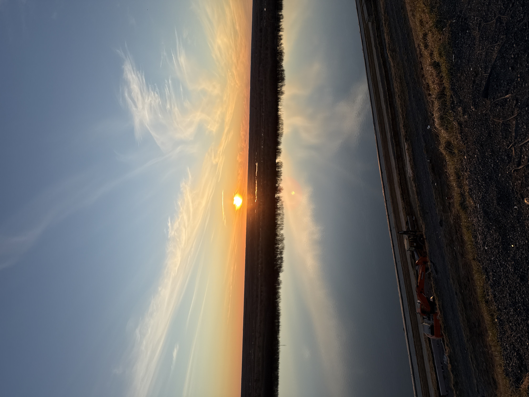 Sunrise or sunset observed in Tobolsk, Russia