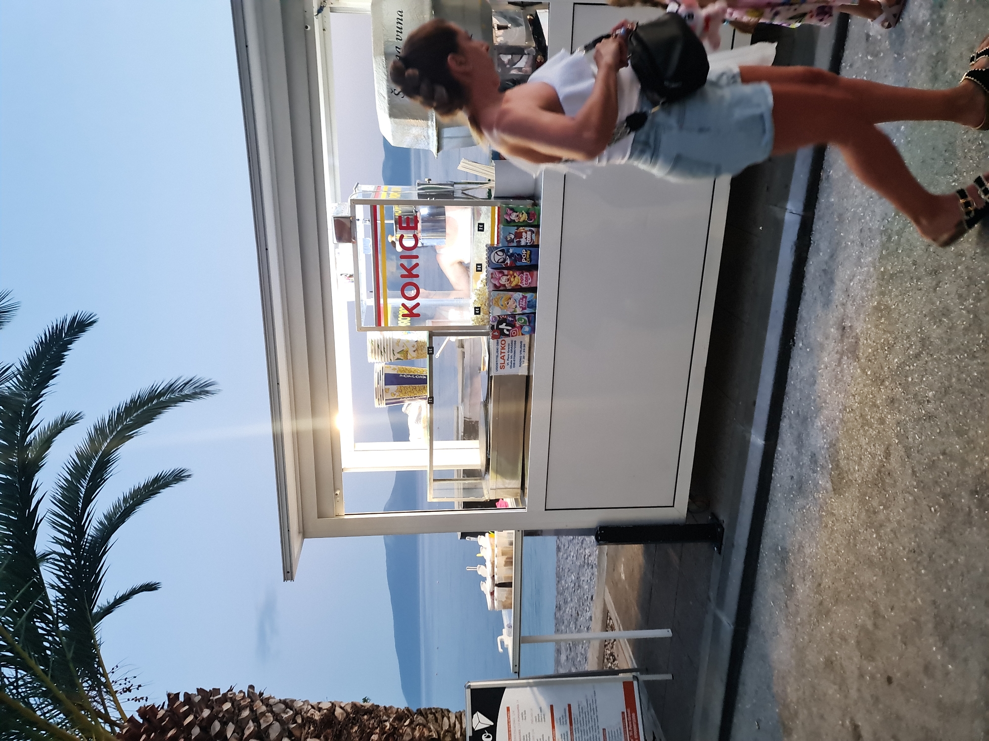 Summer evening on the Dalmatian coast in Gradac