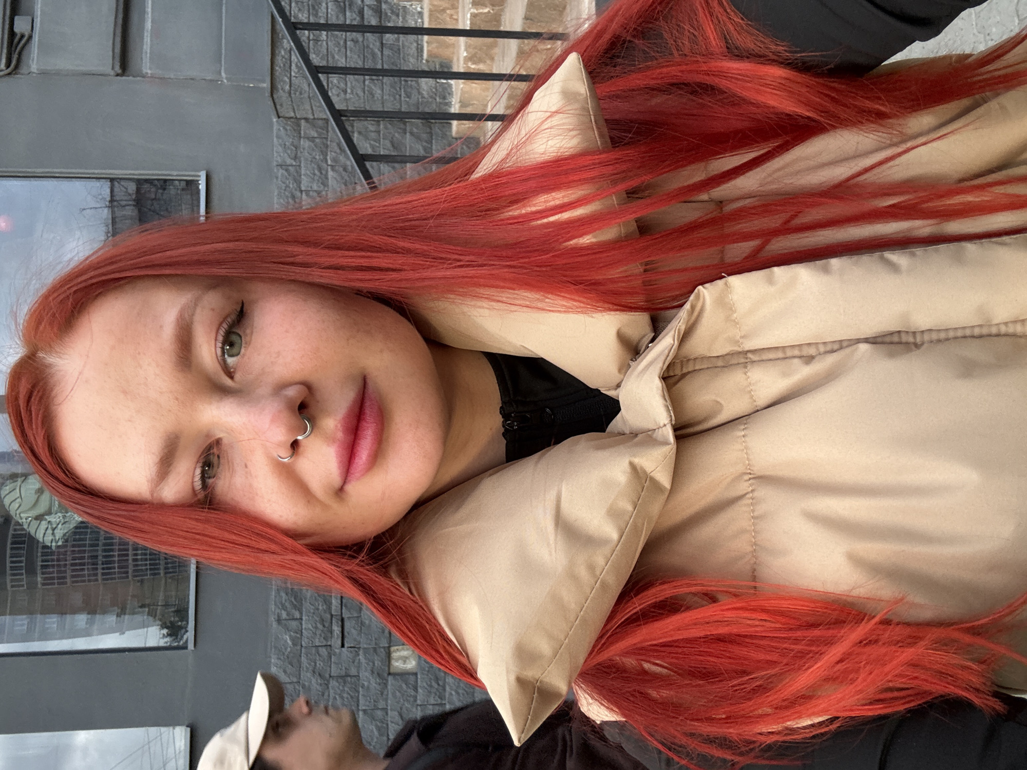Woman and boy photographed during street encounter in Rostov-on-Don