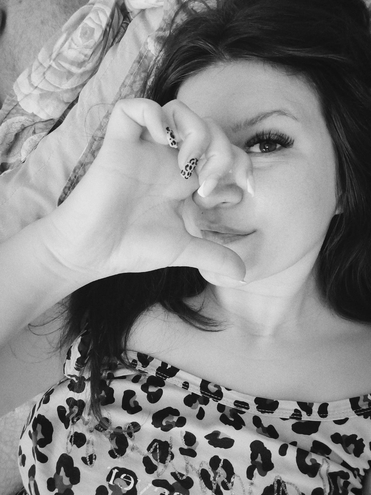 Woman takes early morning selfies in Tobolsk, Russia