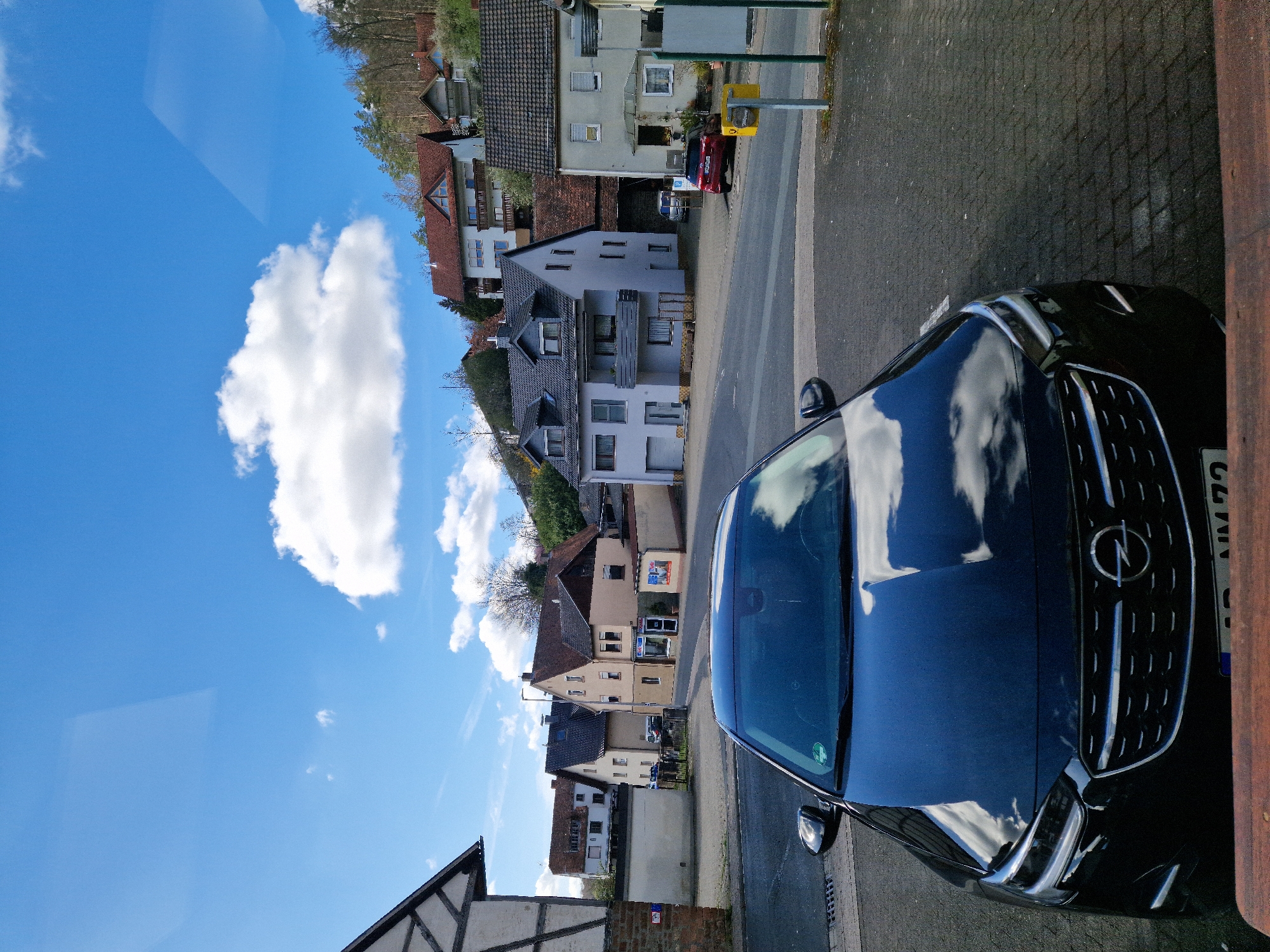 Daily street life documented in Leidersbach, Germany
