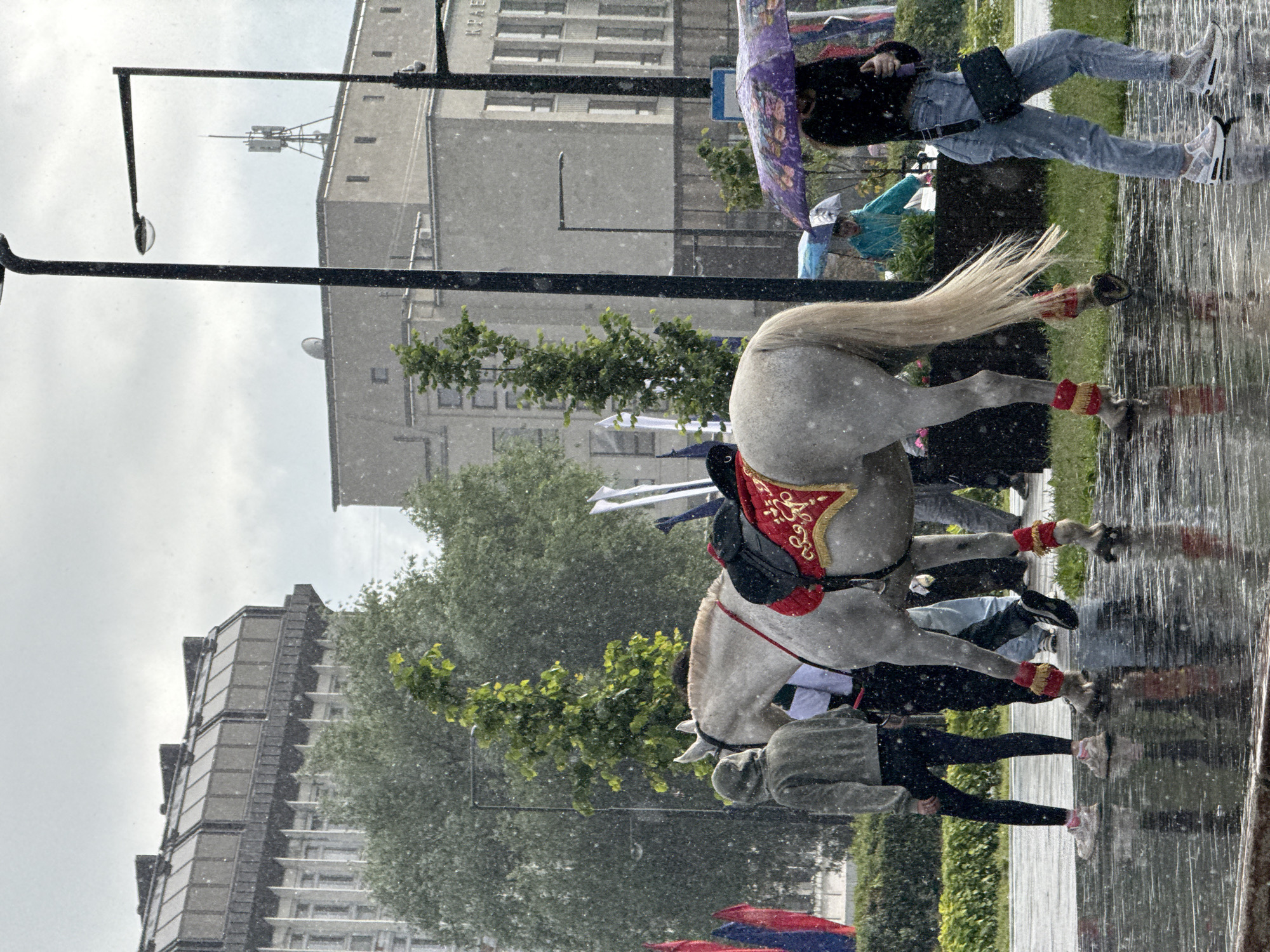Woman documents afternoon outing in rainy Perm, Russia