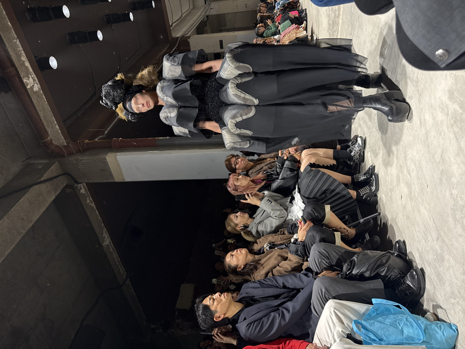 Fashion show draws crowds at industrial Paris venue