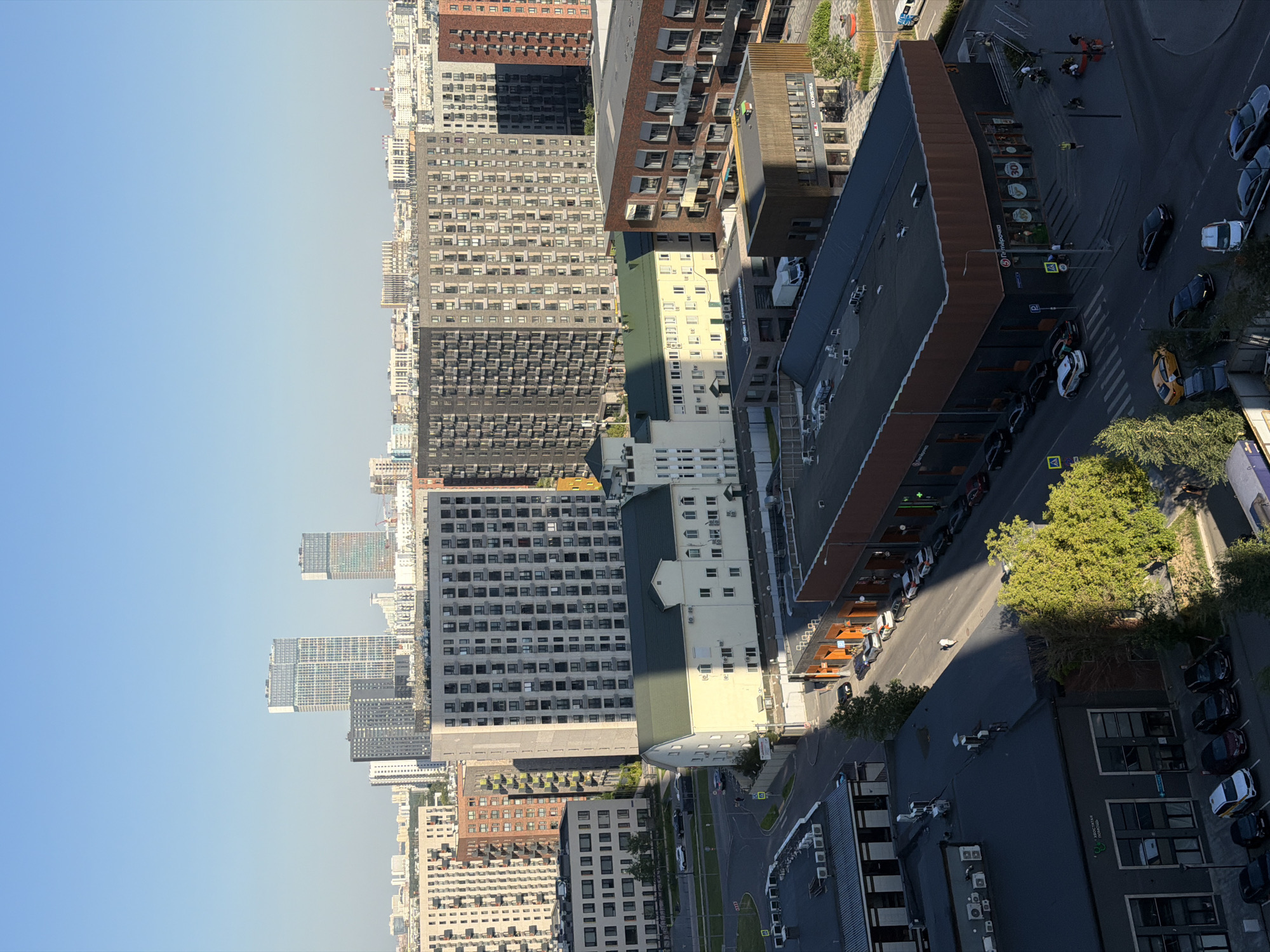 Snapshots from Khimki — skyline, rail yard, and personal moments
