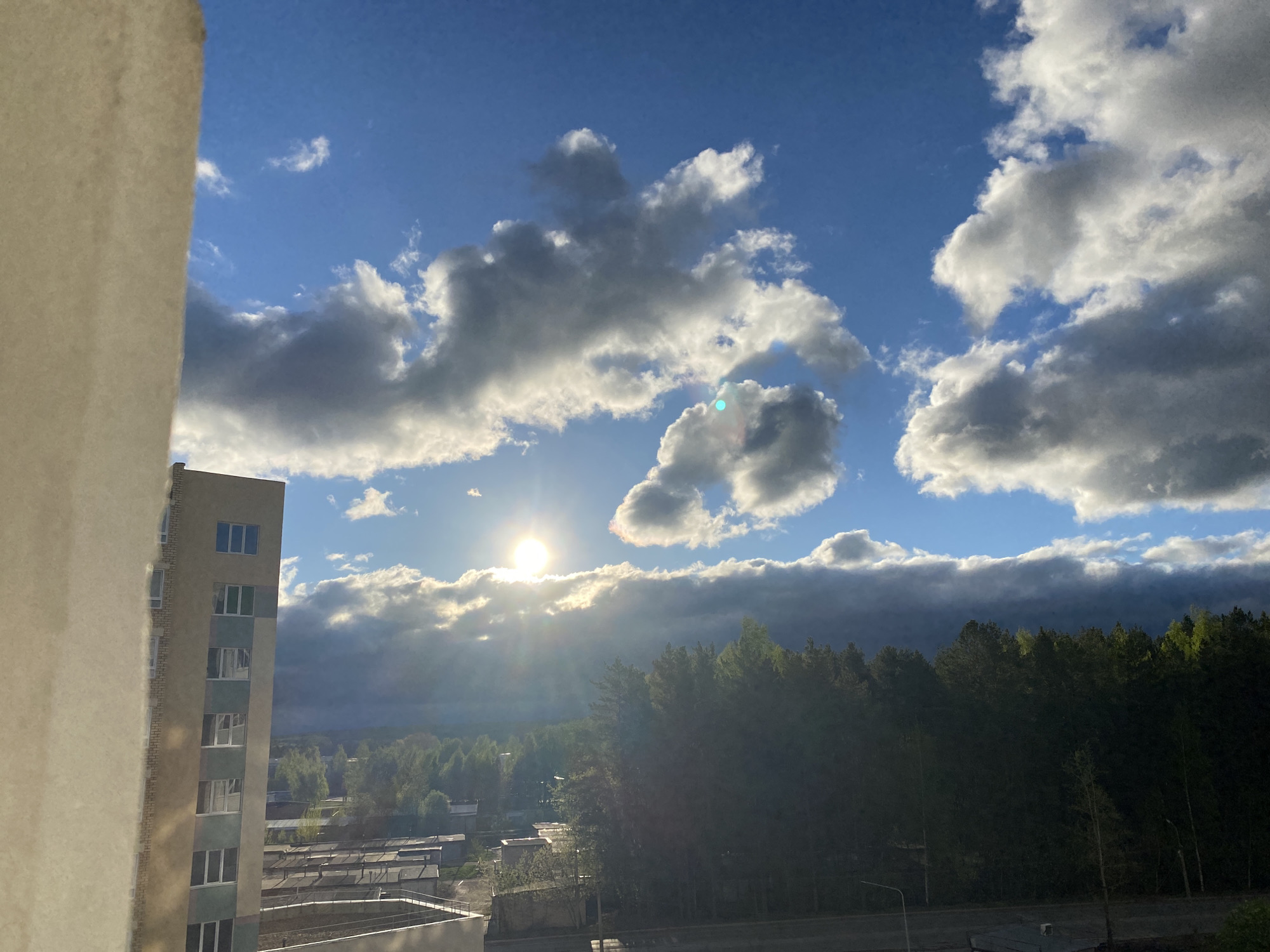 Spring afternoon captured in Chaikovsky, Russia near Kama River
