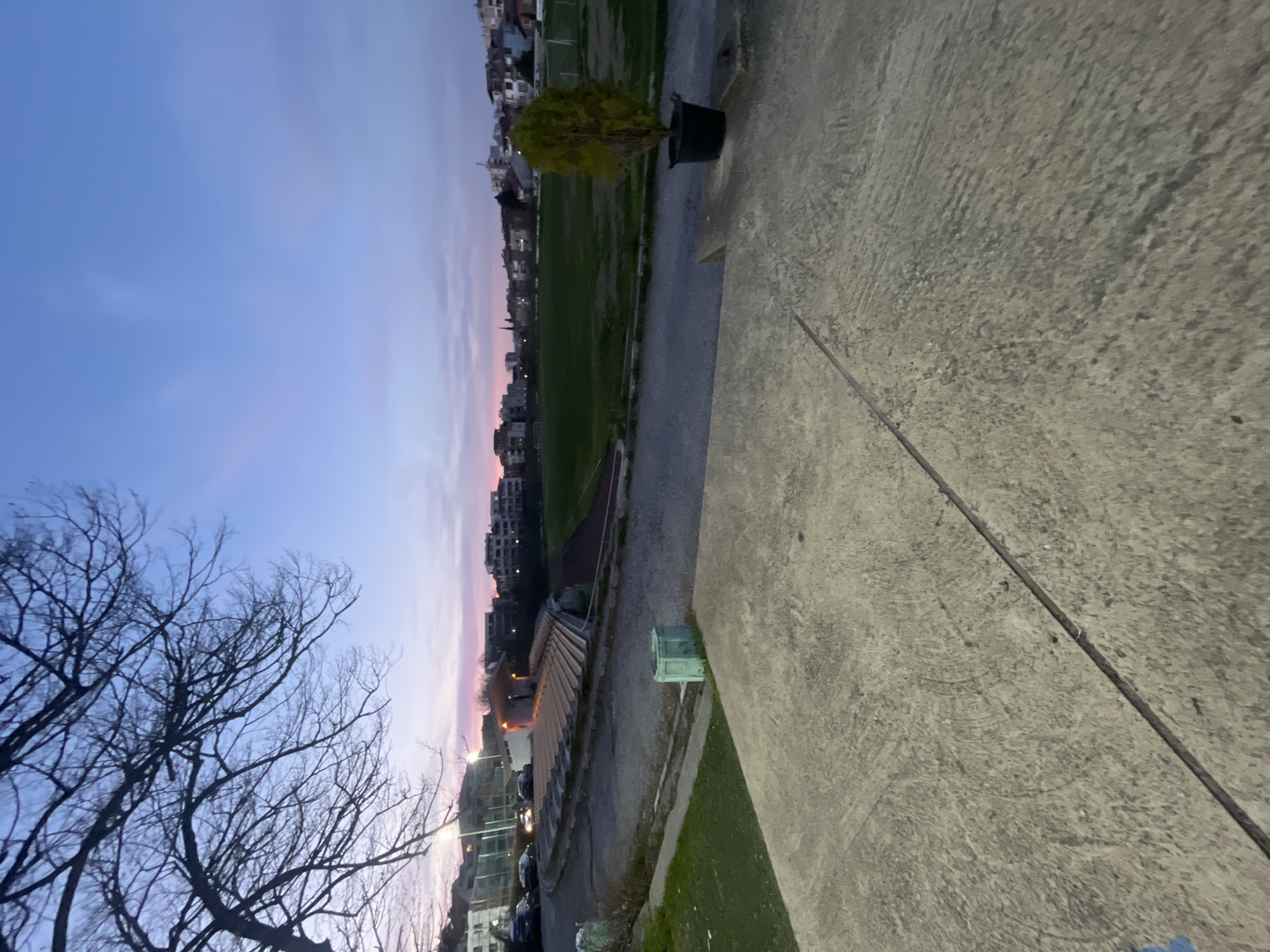 Dusk observations captured over Asenovgrad sports field and town