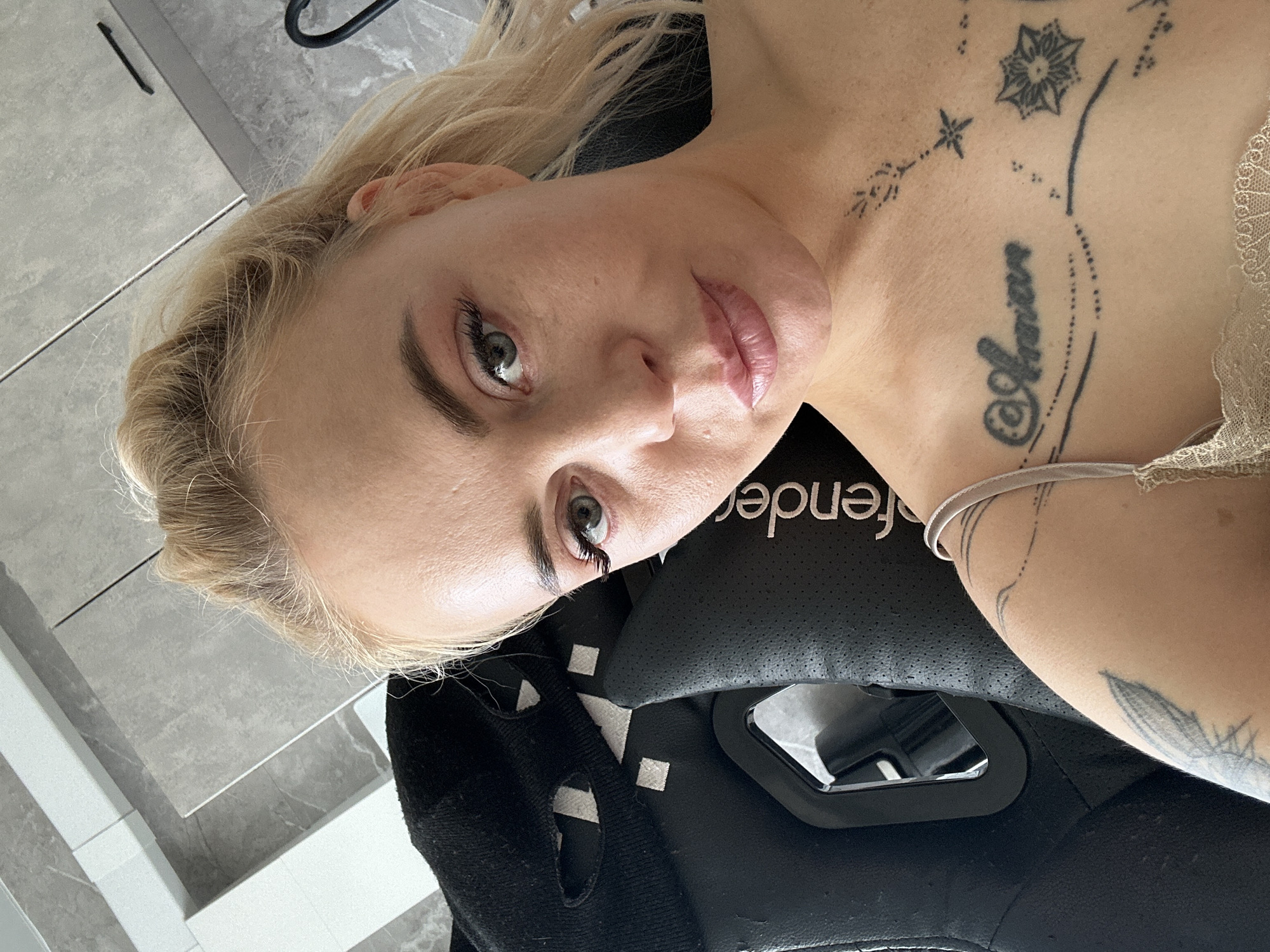 Series of morning selfies captured at residential location