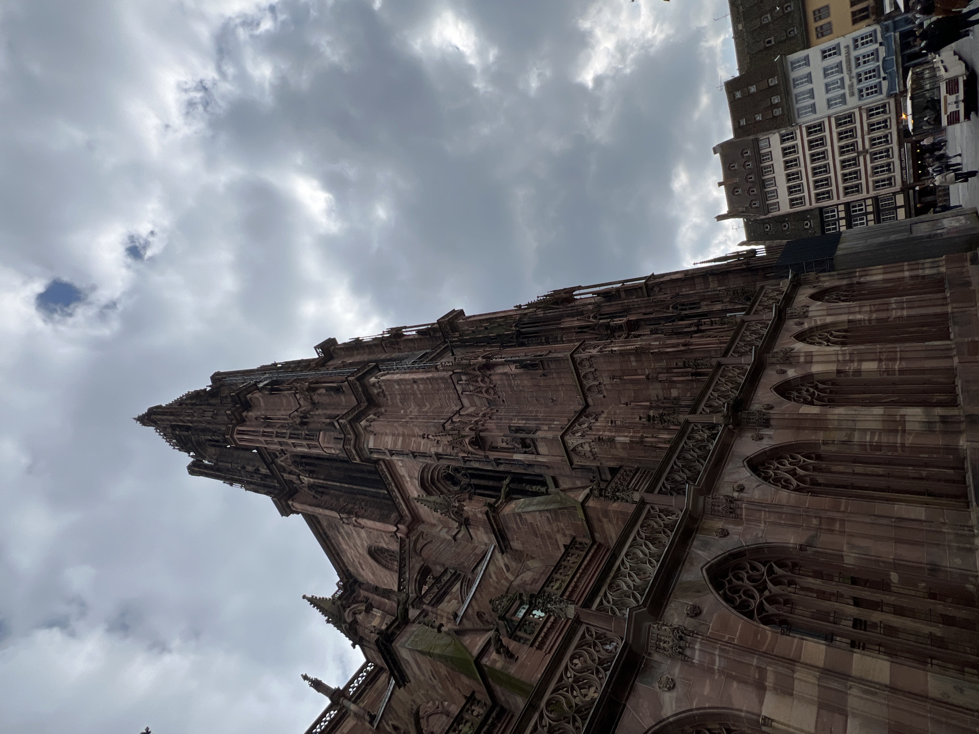Tourist documents afternoon stroll through historic Strasbourg