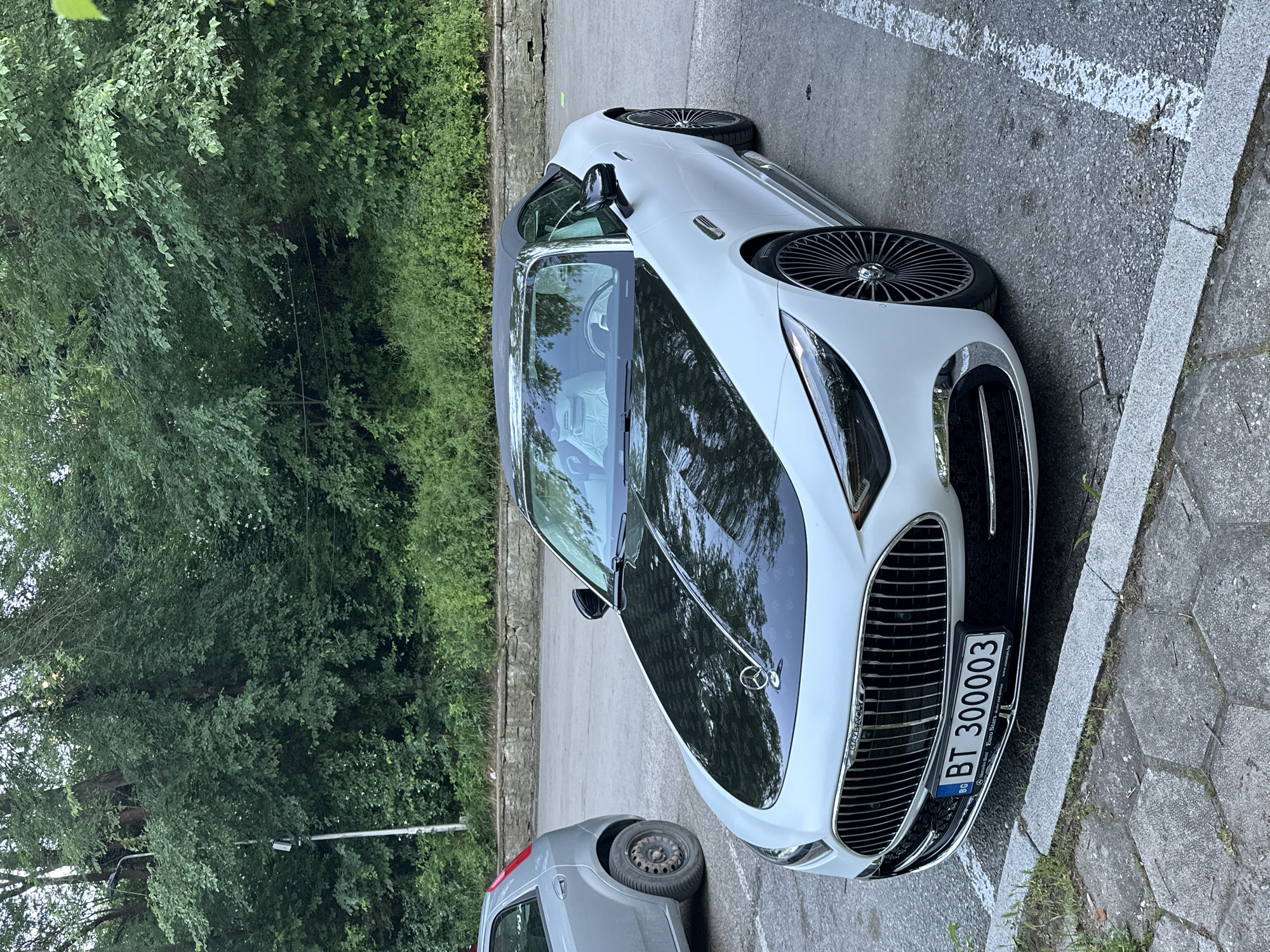 Luxury Maybach spotted touring historic Veliko Tarnovo streets