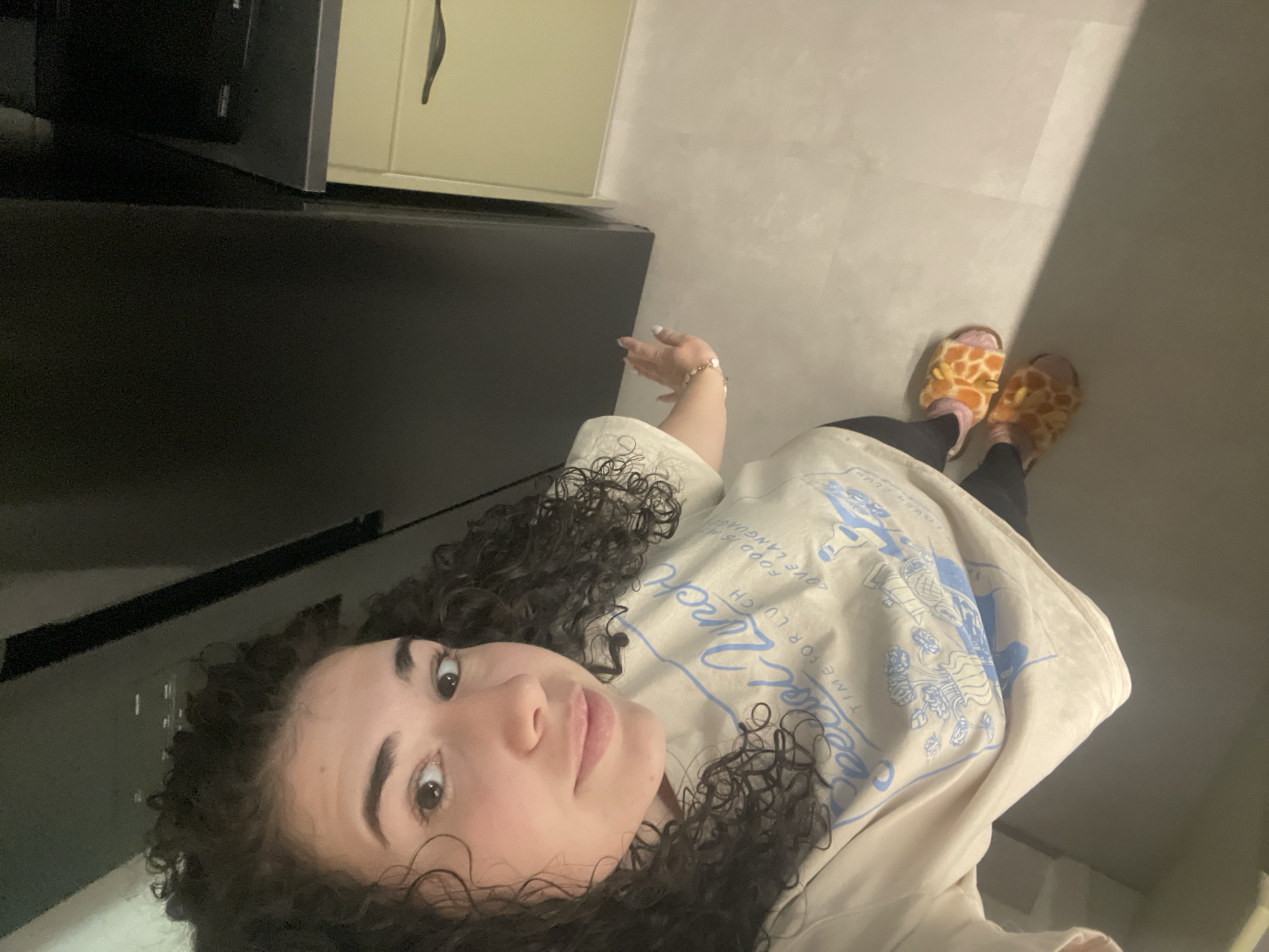 Woman photographed in casual morning moments in Sofia