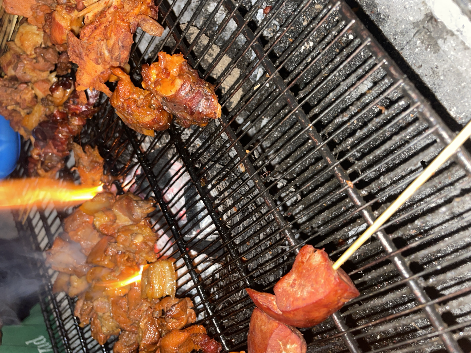 Evening grilling and traffic activity documented on Rukuba Road