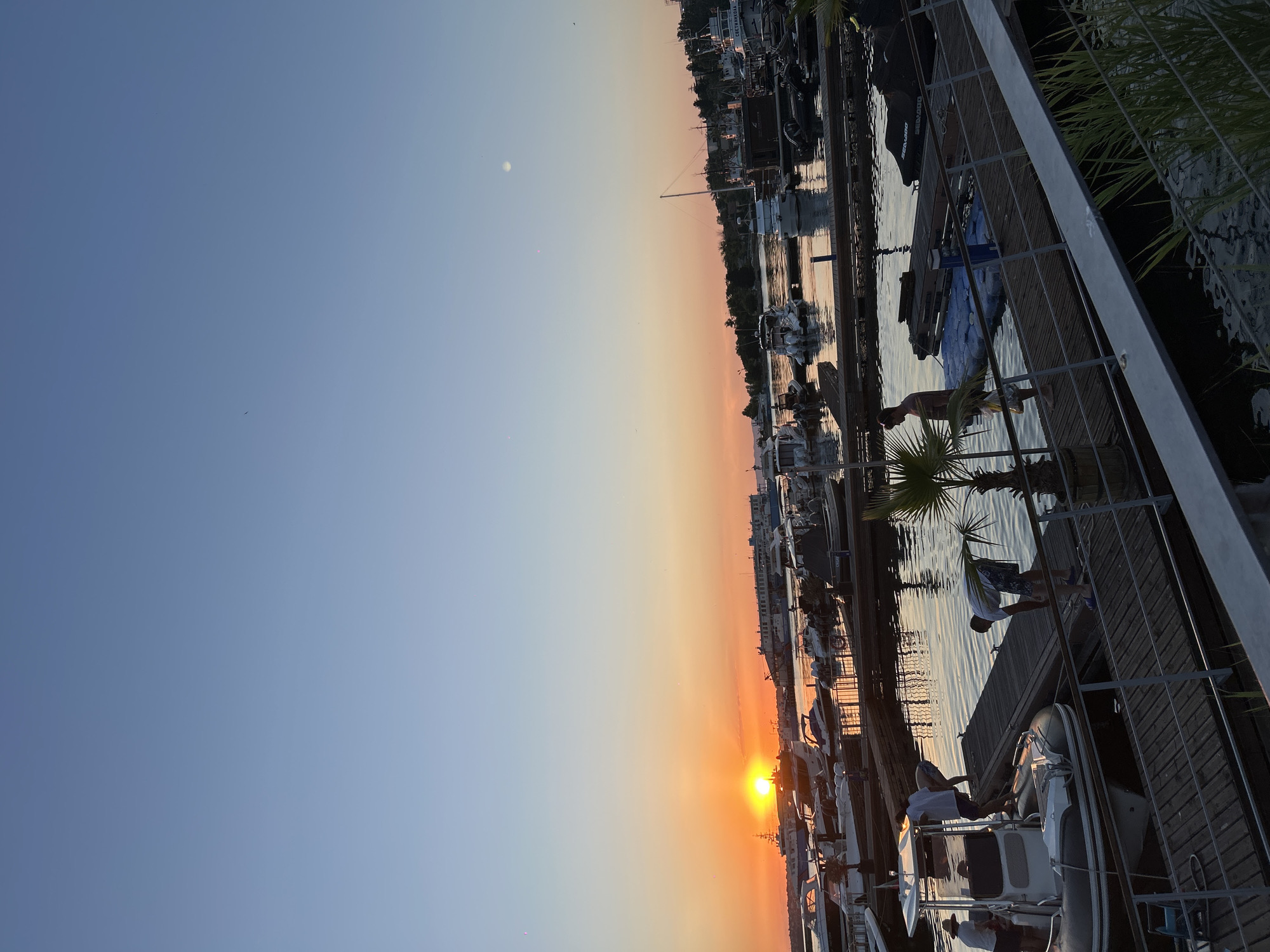Sunset evening along Sozopol's Black Sea waterfront