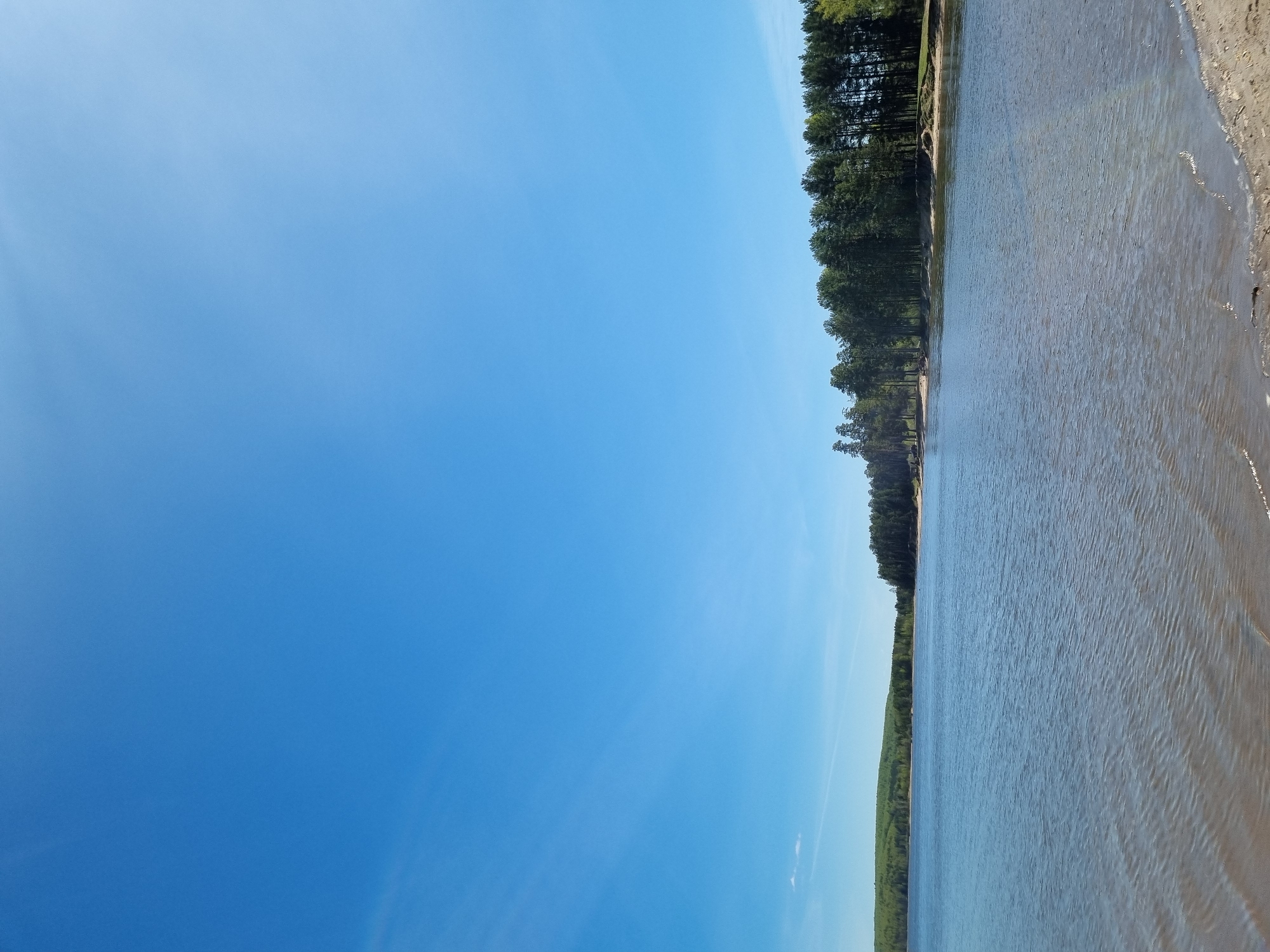 Quiet riverside moment captured in Chaikovsky, Russia
