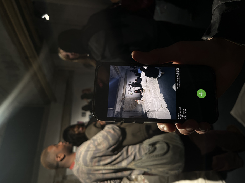 Social gathering documented at industrial Paris venue March evening