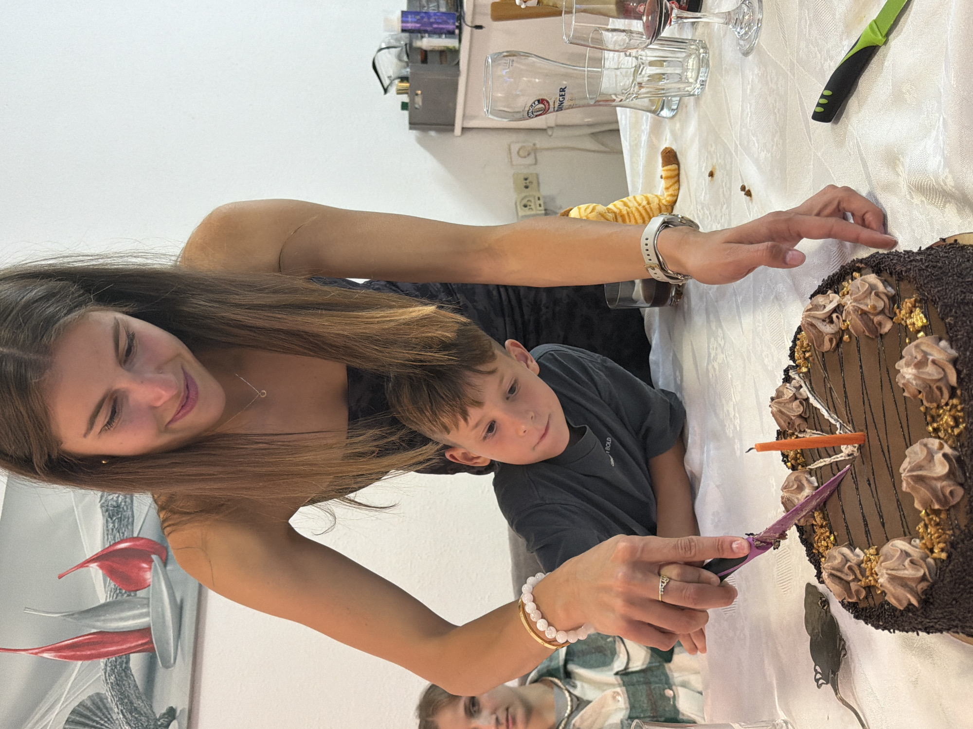 Birthday cake cutting in Bat Yam