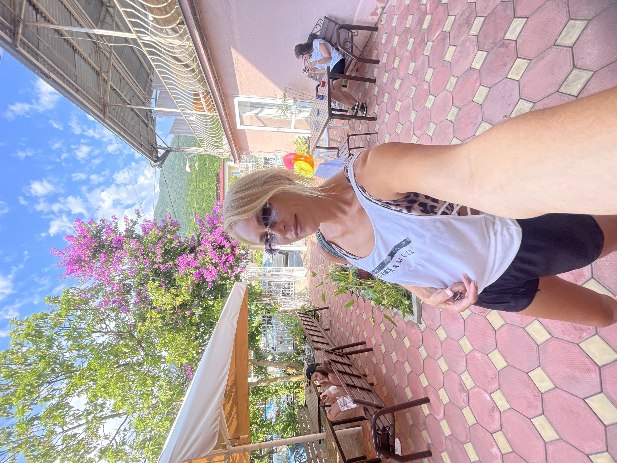 A summer afternoon in Gagra, Abkhazia's streets and beach