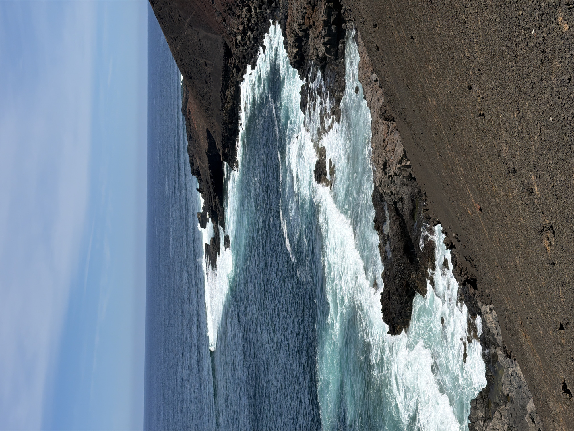 Volcanic coastline documented in Tinajo, Spain