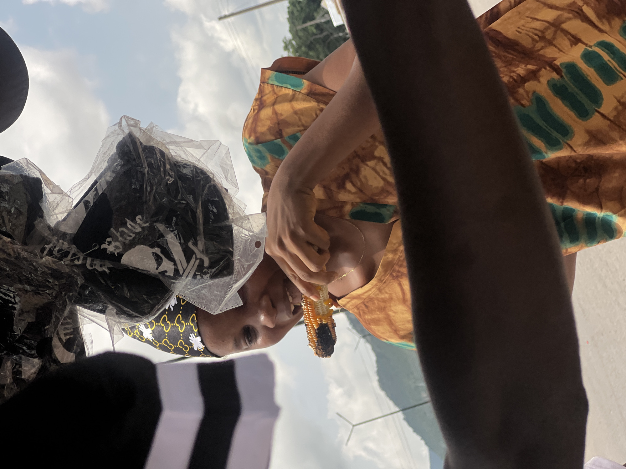 Everyday street life in Jalingo, Nigeria on a busy afternoon