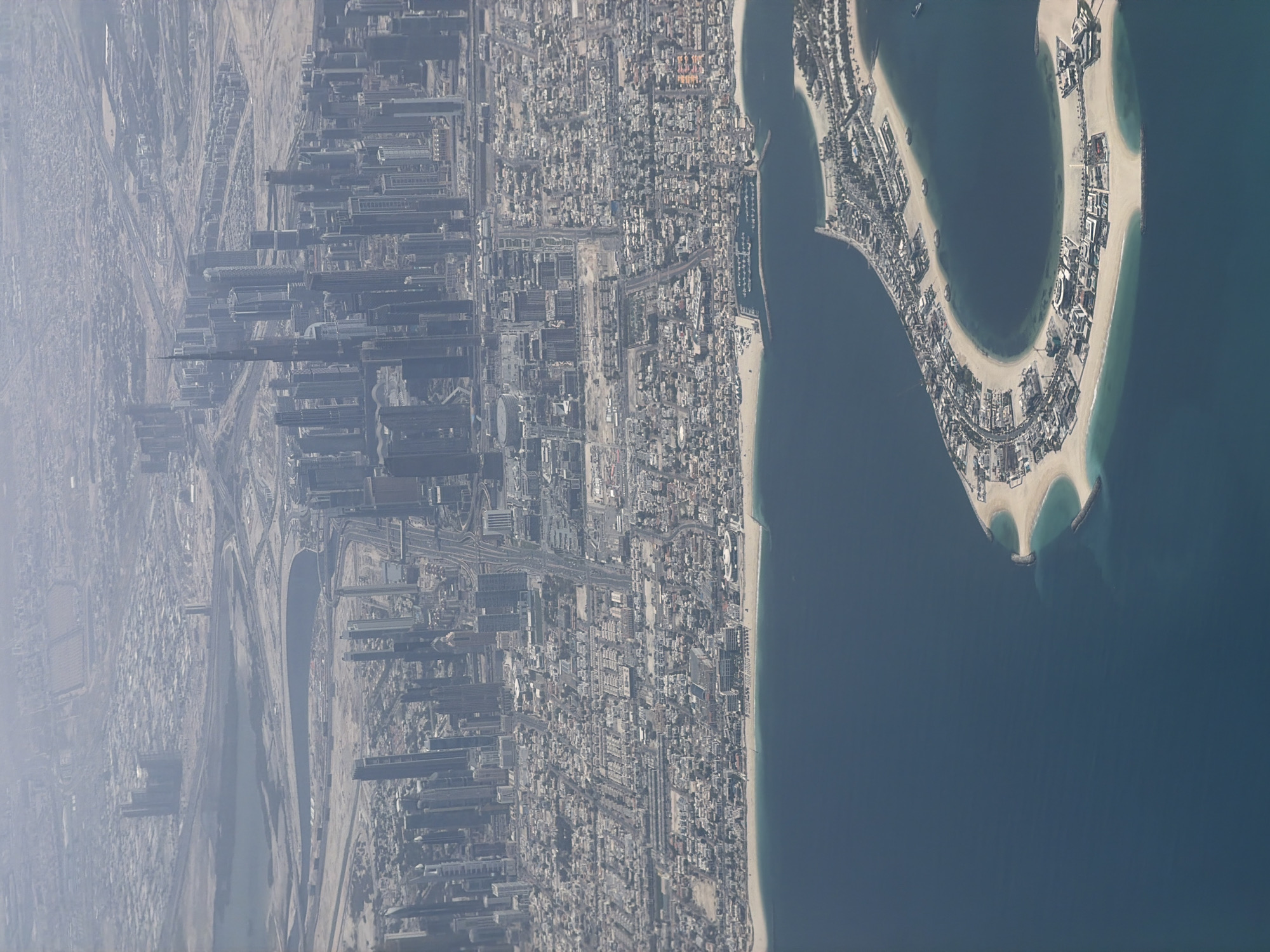 Aerial view captures Istanbul coastline from airplane window