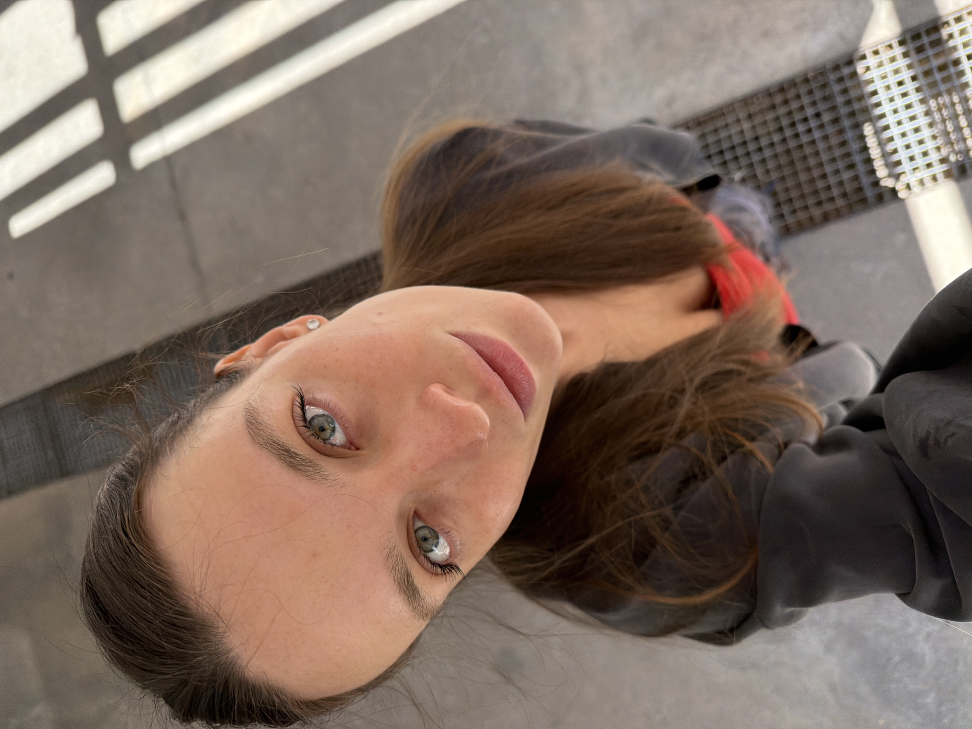 Young woman's morning moments documented around Budva, Montenegro