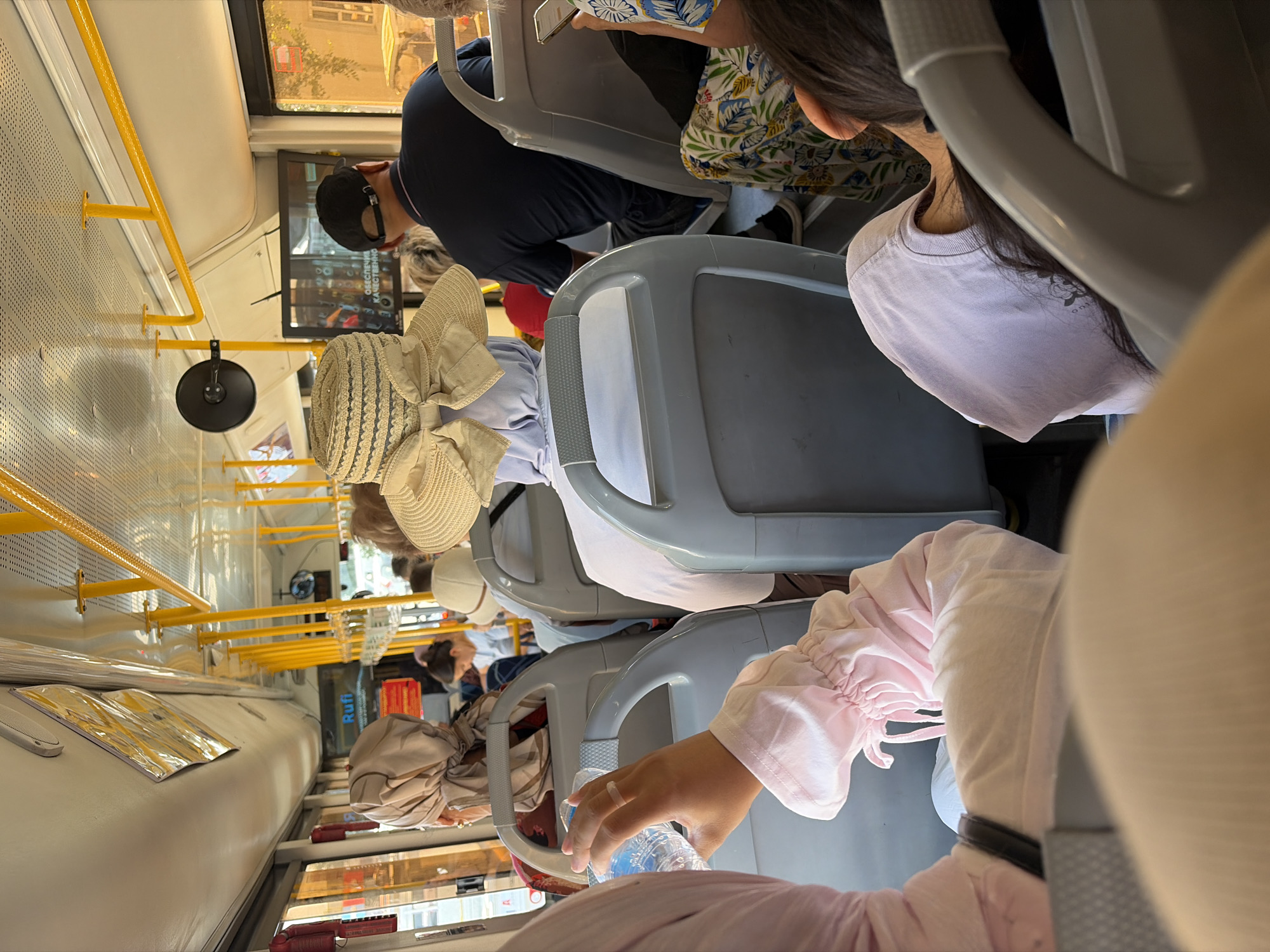 Everyday city bus ride through Bishkek, Kyrgyzstan