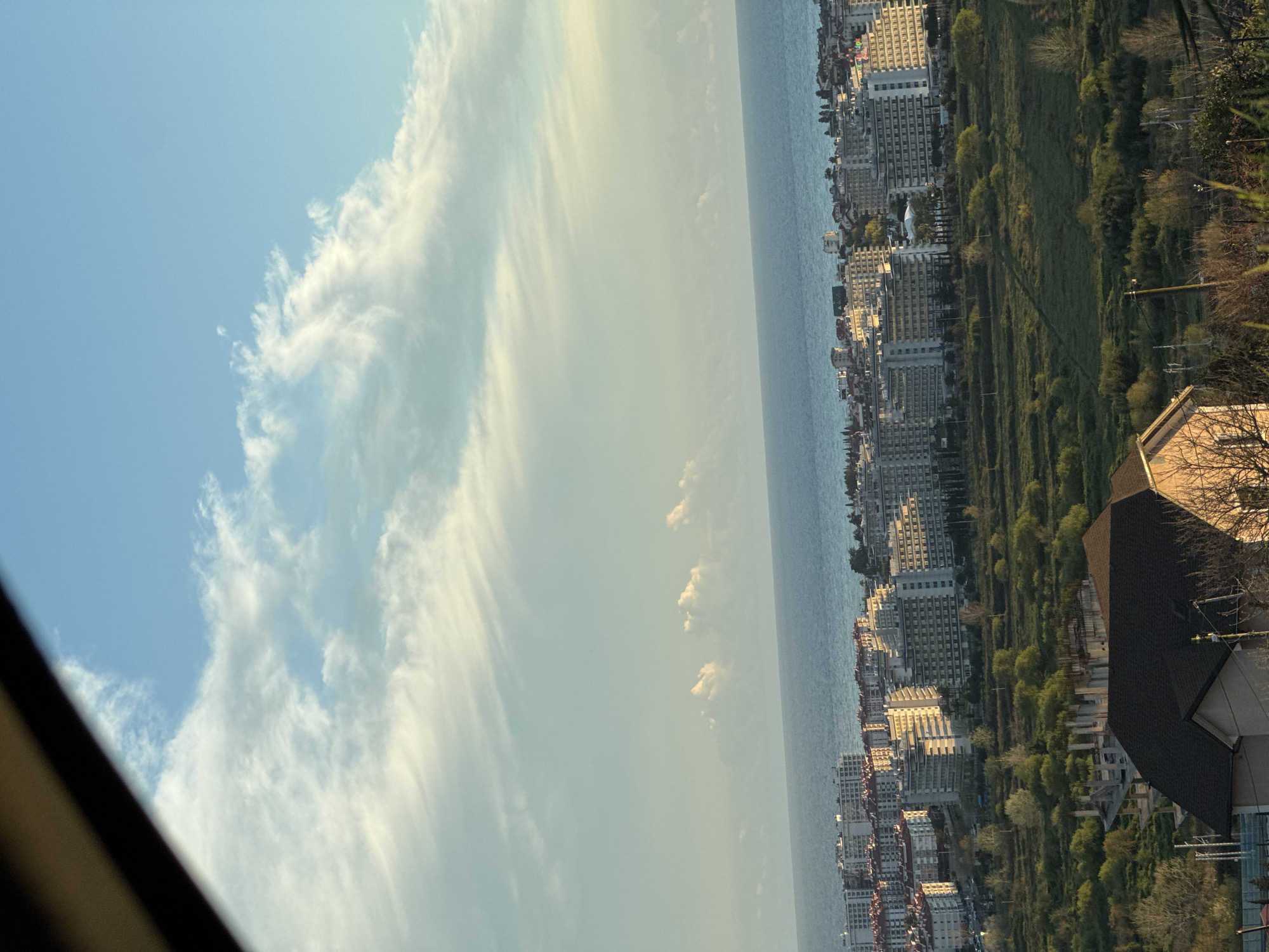 Coastal cityscape documented in Sochi, Russia