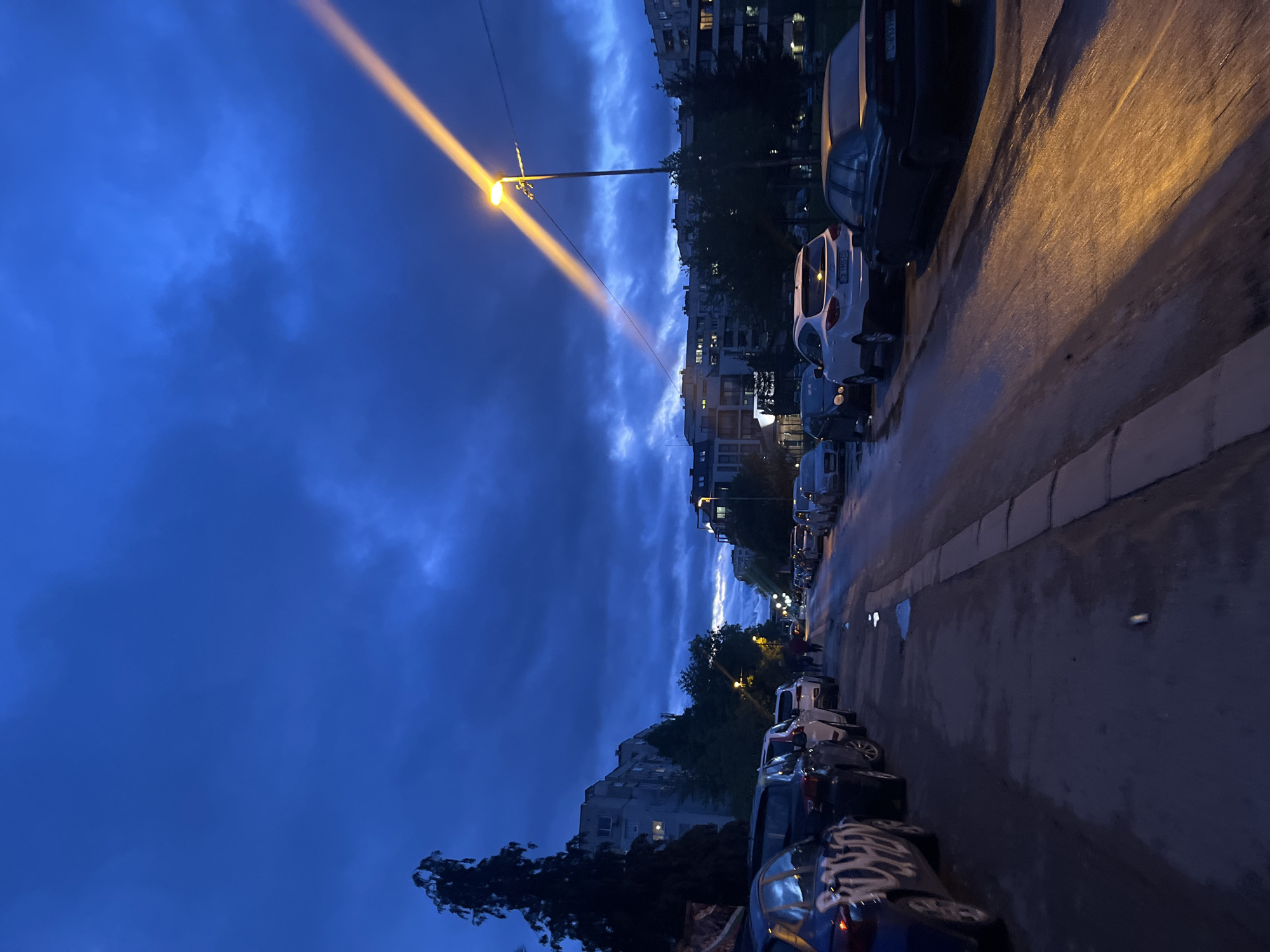 Evening storm aftermath documented across Sofia streets