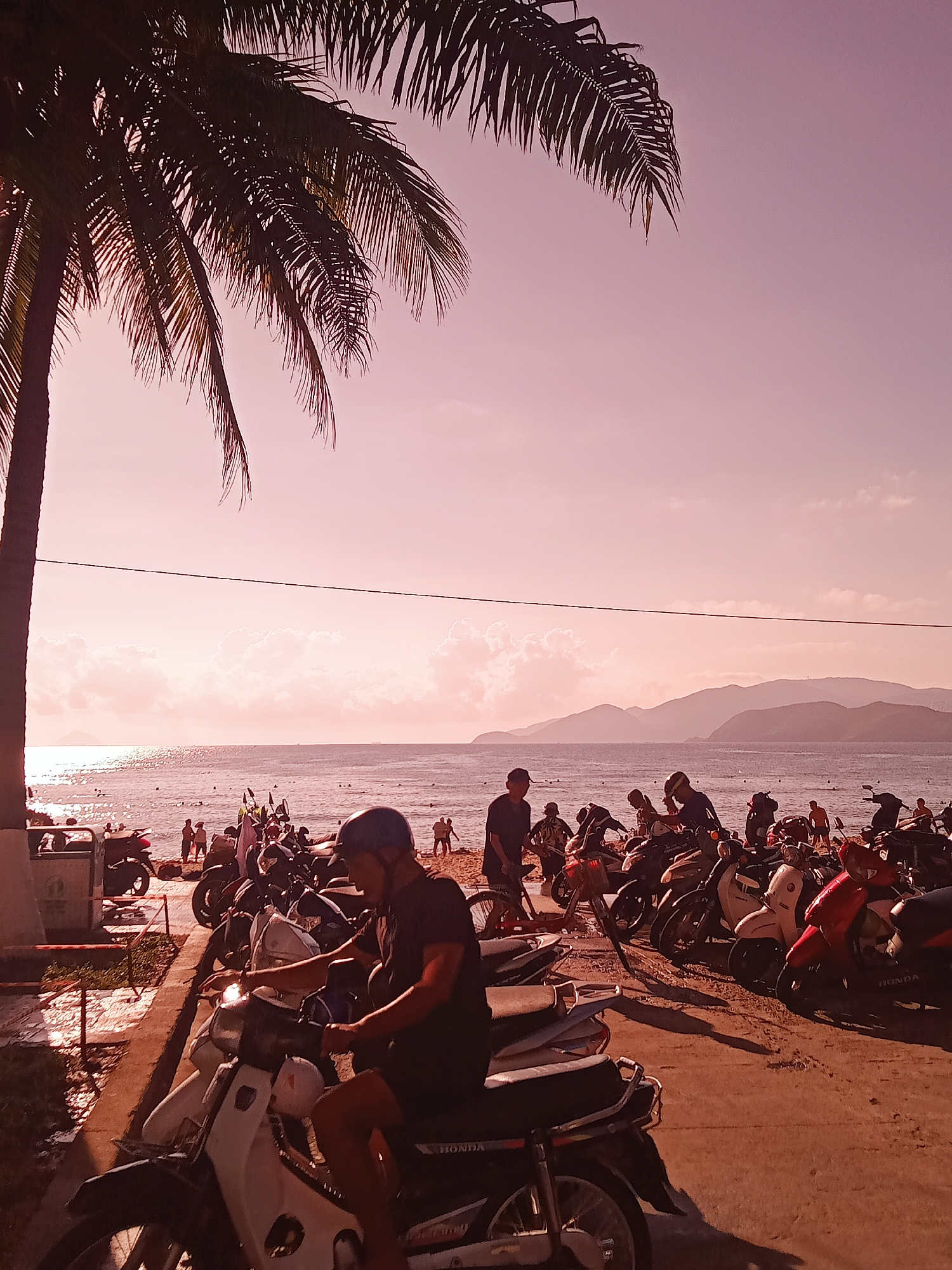 Ordinary evening captured at Nha Trang beach and streets