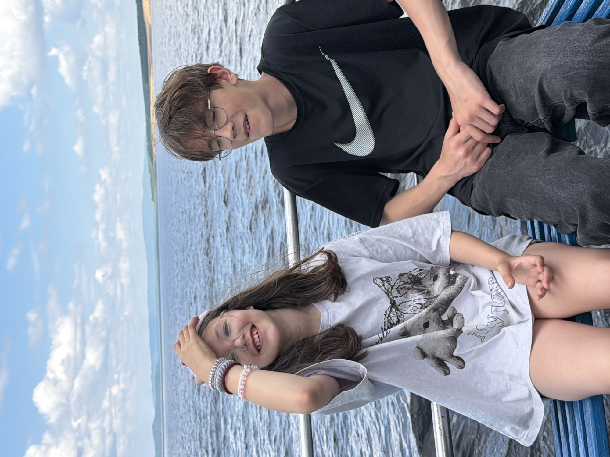Boat trip on the water near Talakan, Russia