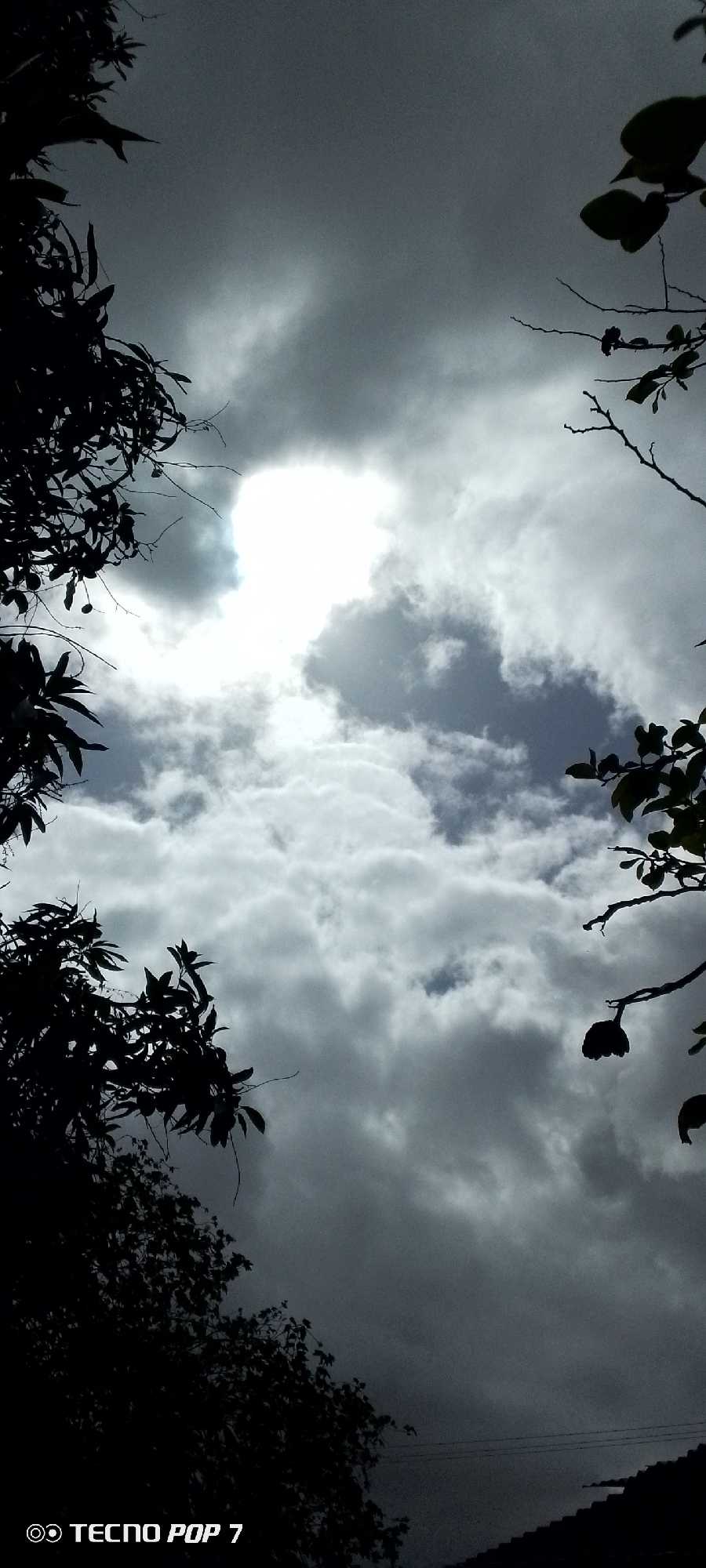 Storm clouds gather over residential Altagracia neighborhood