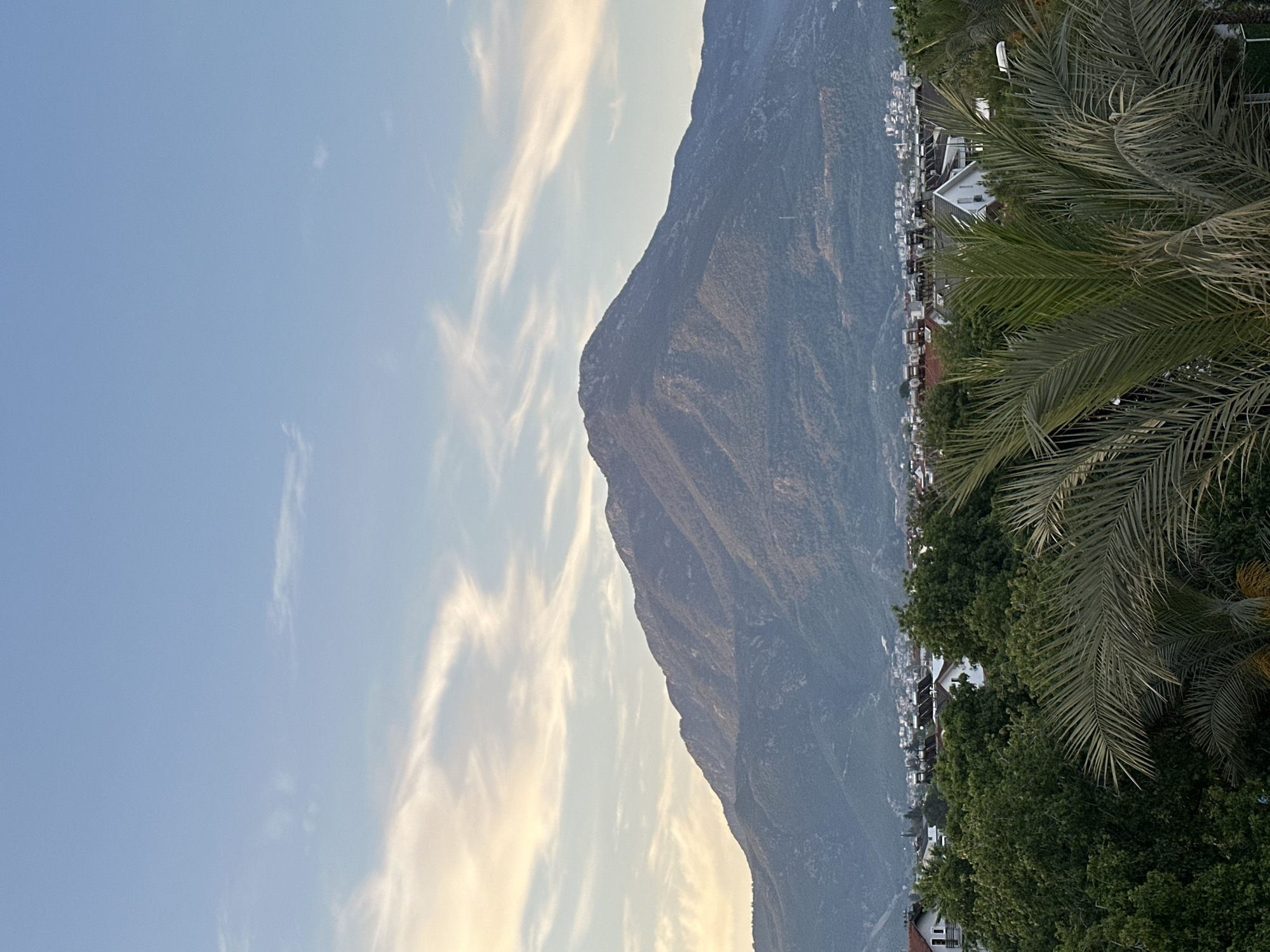 Golden hour views of Fethiye's mountain landscape captured