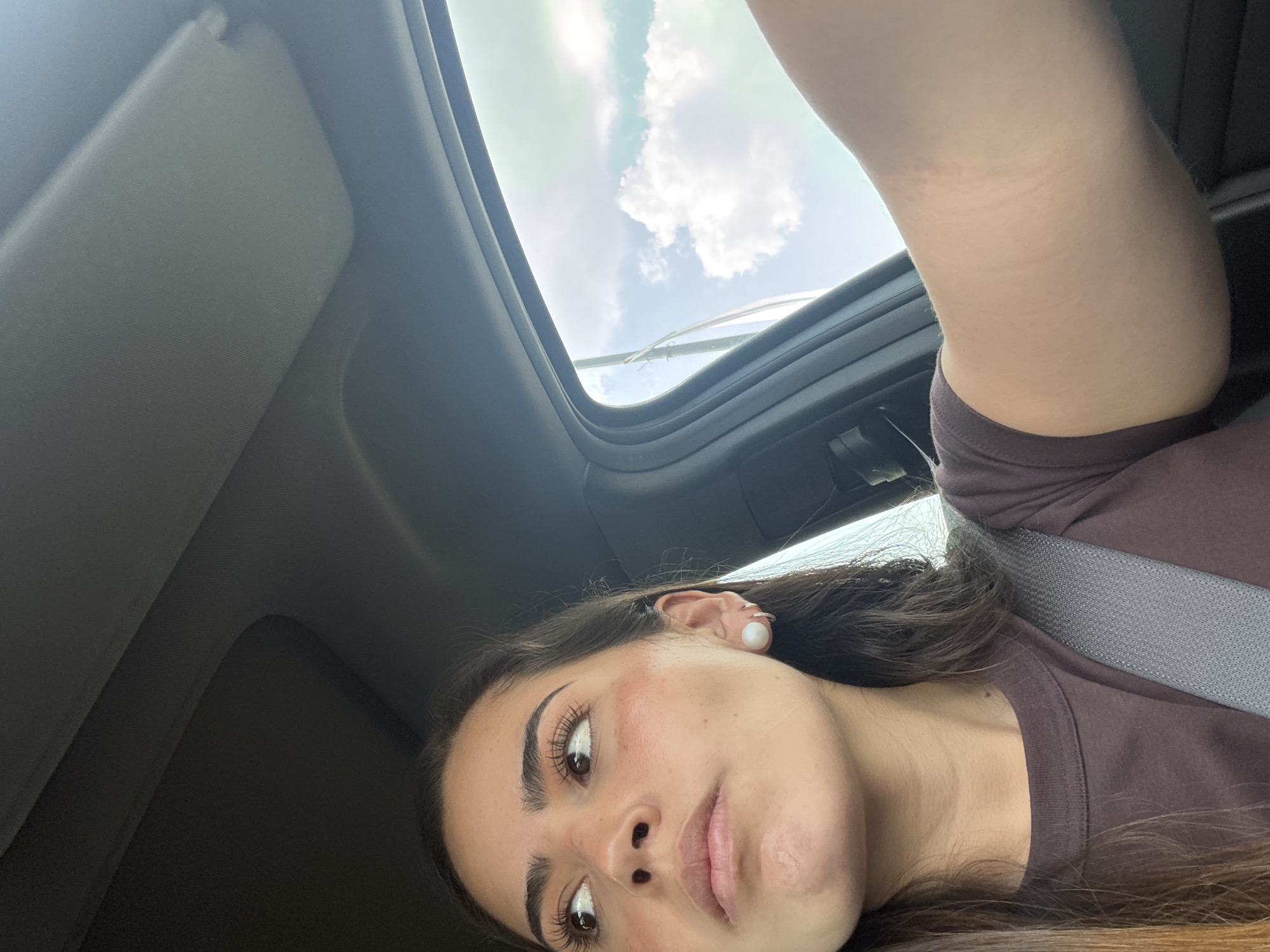 Woman and Uber Eats driver share road moment in Puebla