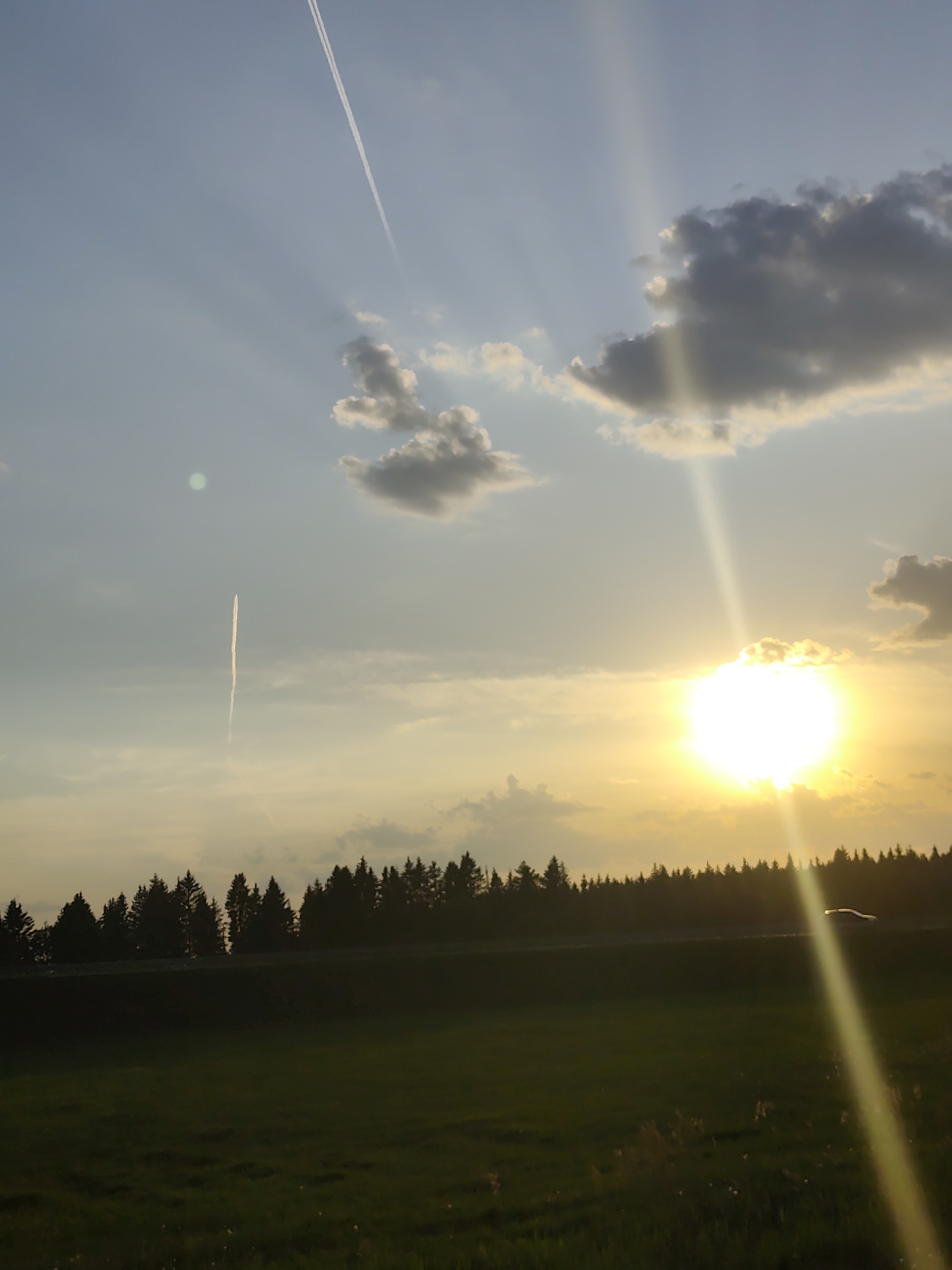 Rural Russian landscapes documented near Perm region highways
