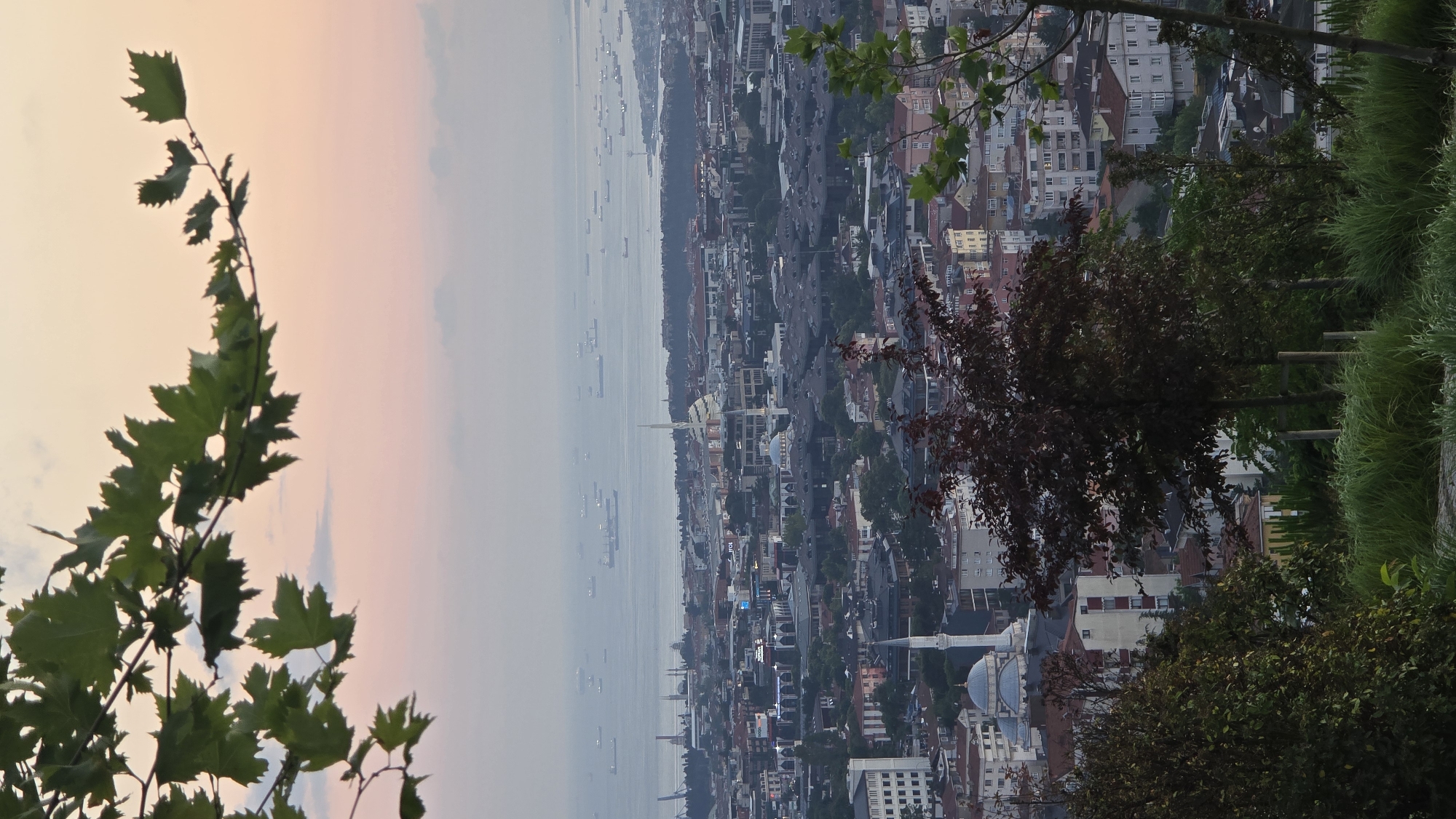 Sunset over the Bosphorus from Üsküdar's hilltop viewpoints
