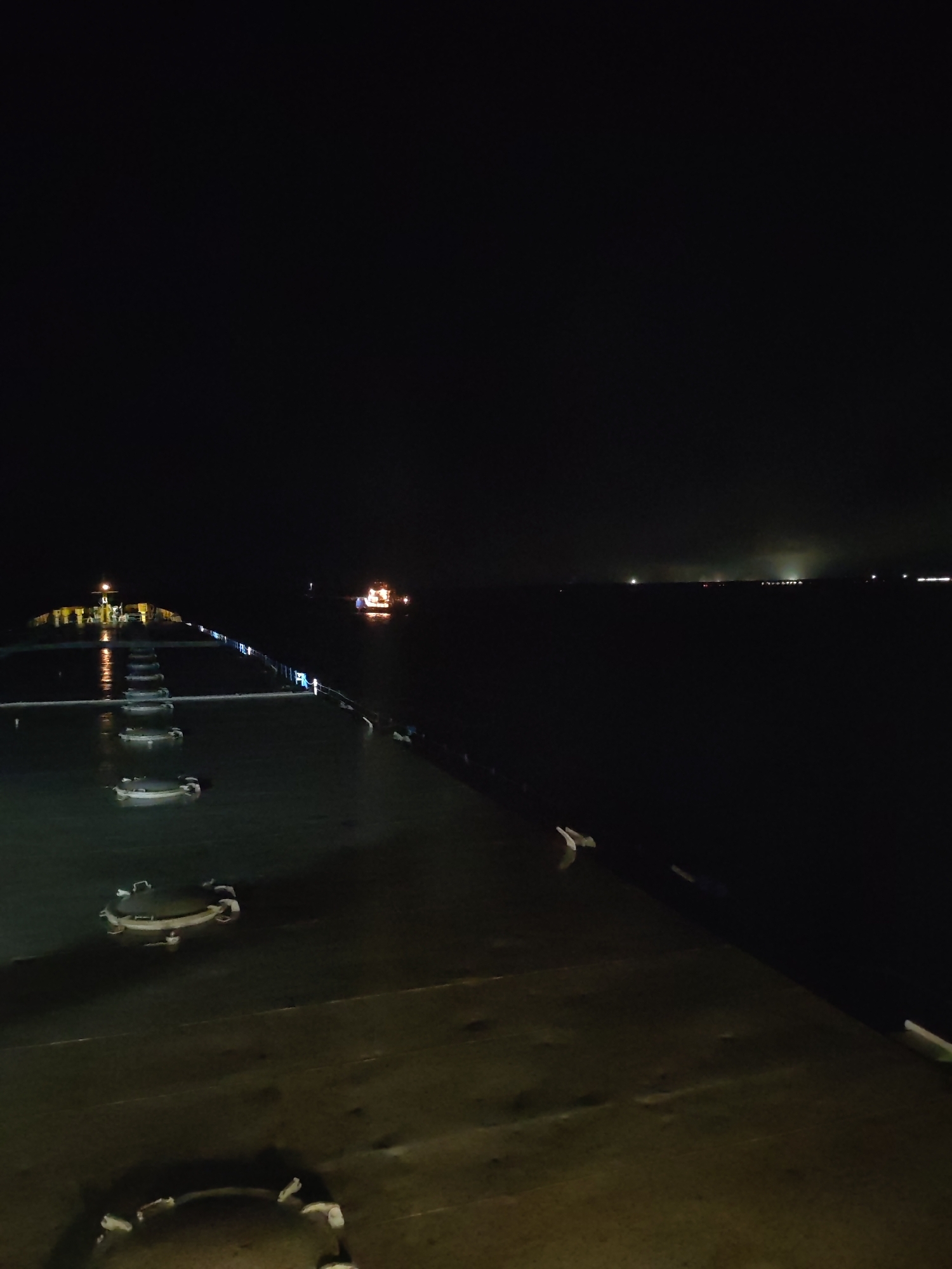 Maritime journey documented through ship deck perspectives over 77 minutes